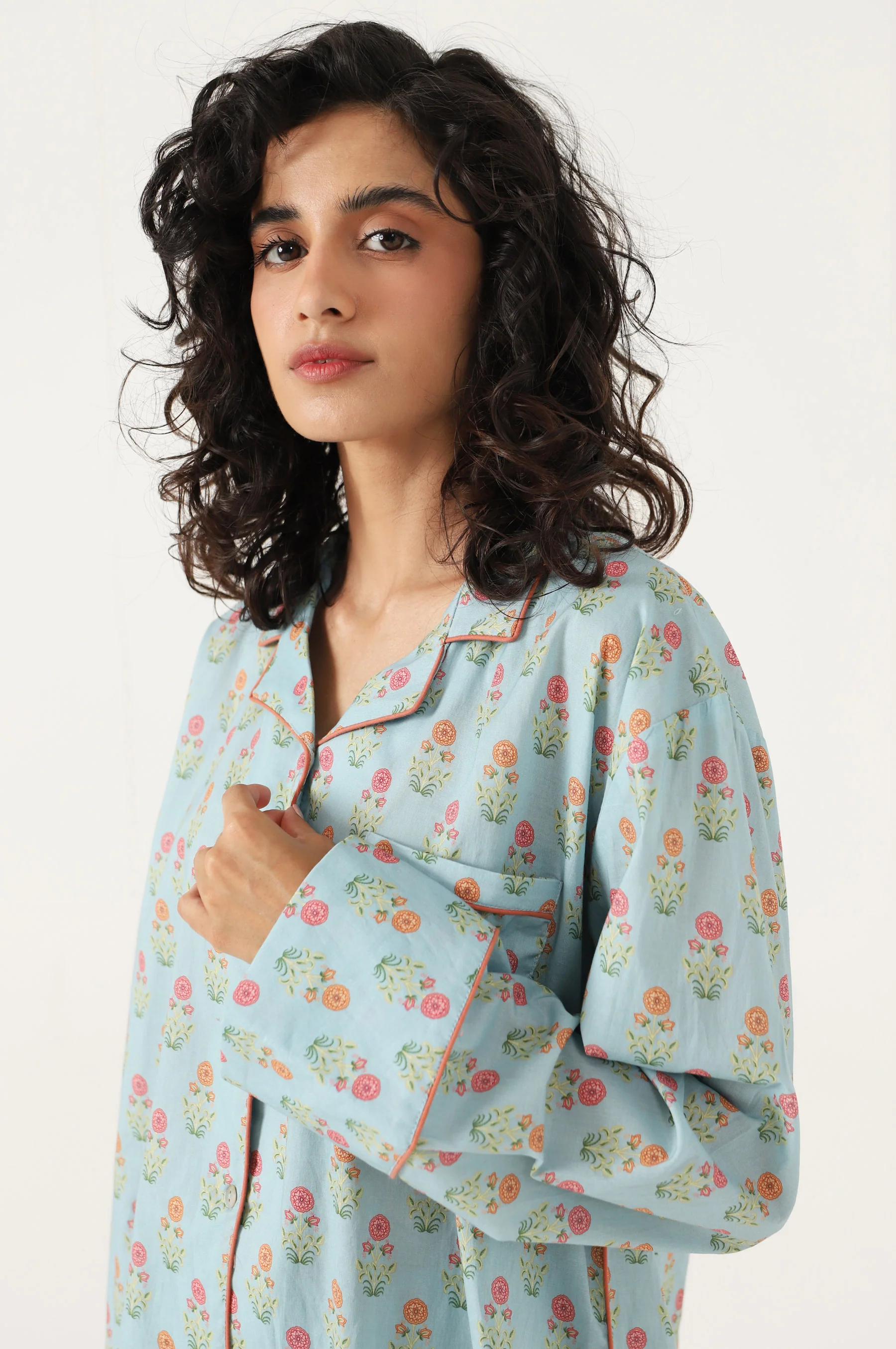 2 Piece PJ Set - Light Blue - Image 3
