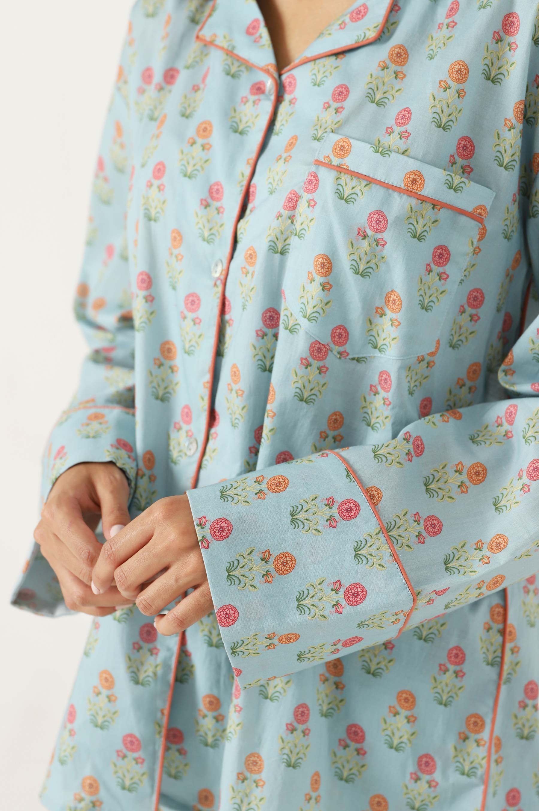2 Piece PJ Set - Light Blue - Image 5