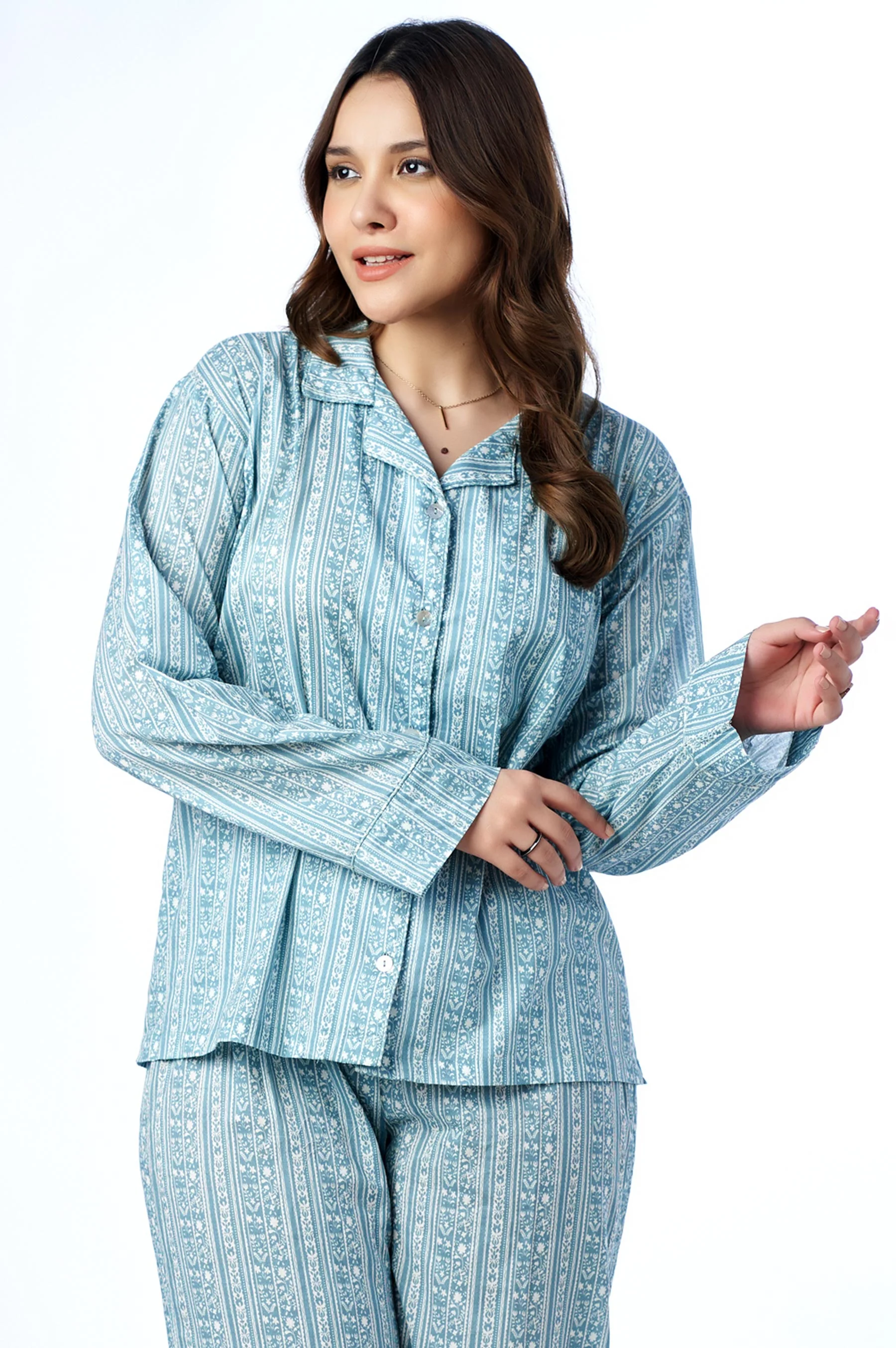 2 Piece PJ Set - Sage - Image 3