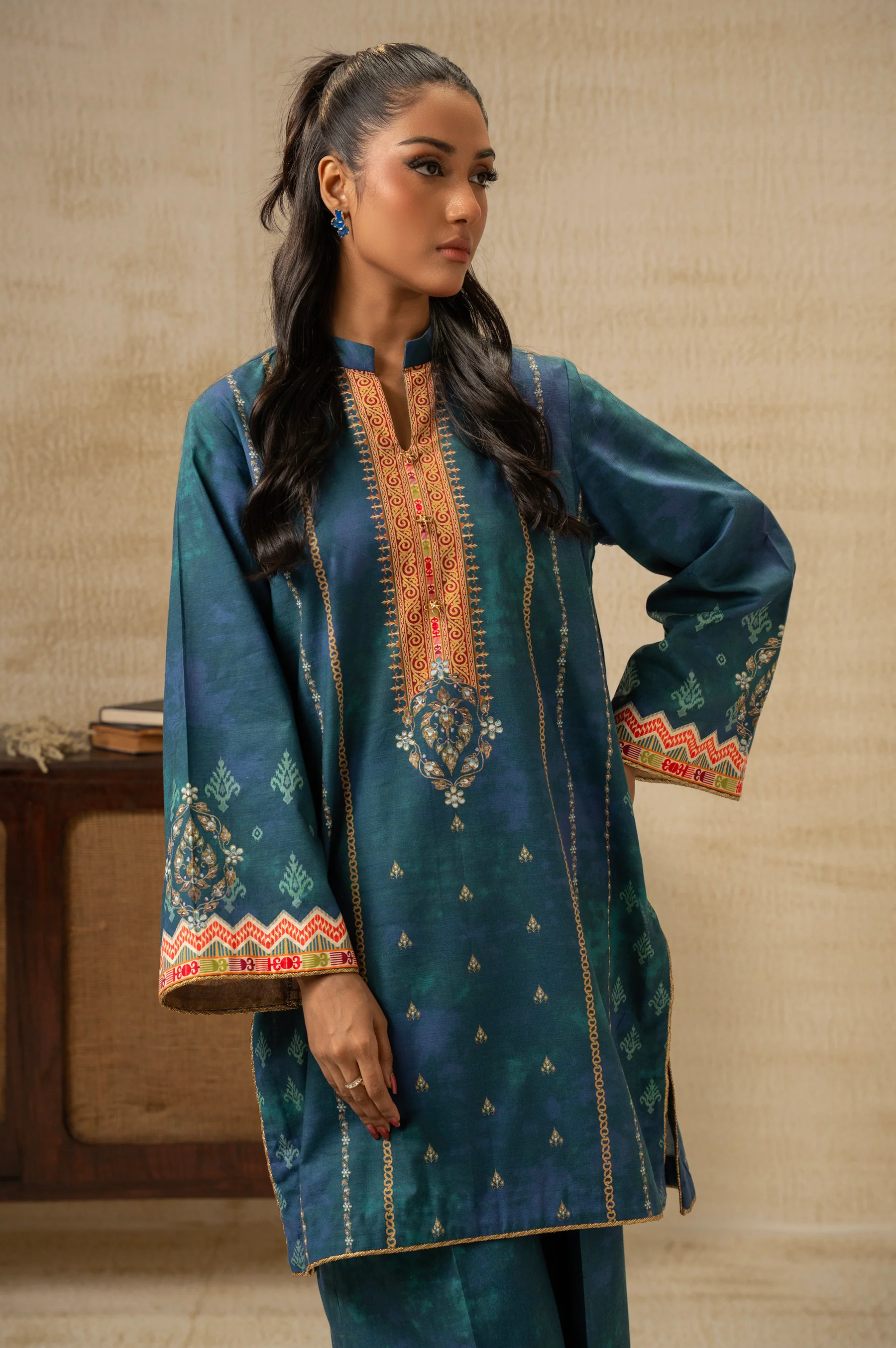 UNSTITCHED PRINTED SHIRT BOTTOM SUIT - Image 6