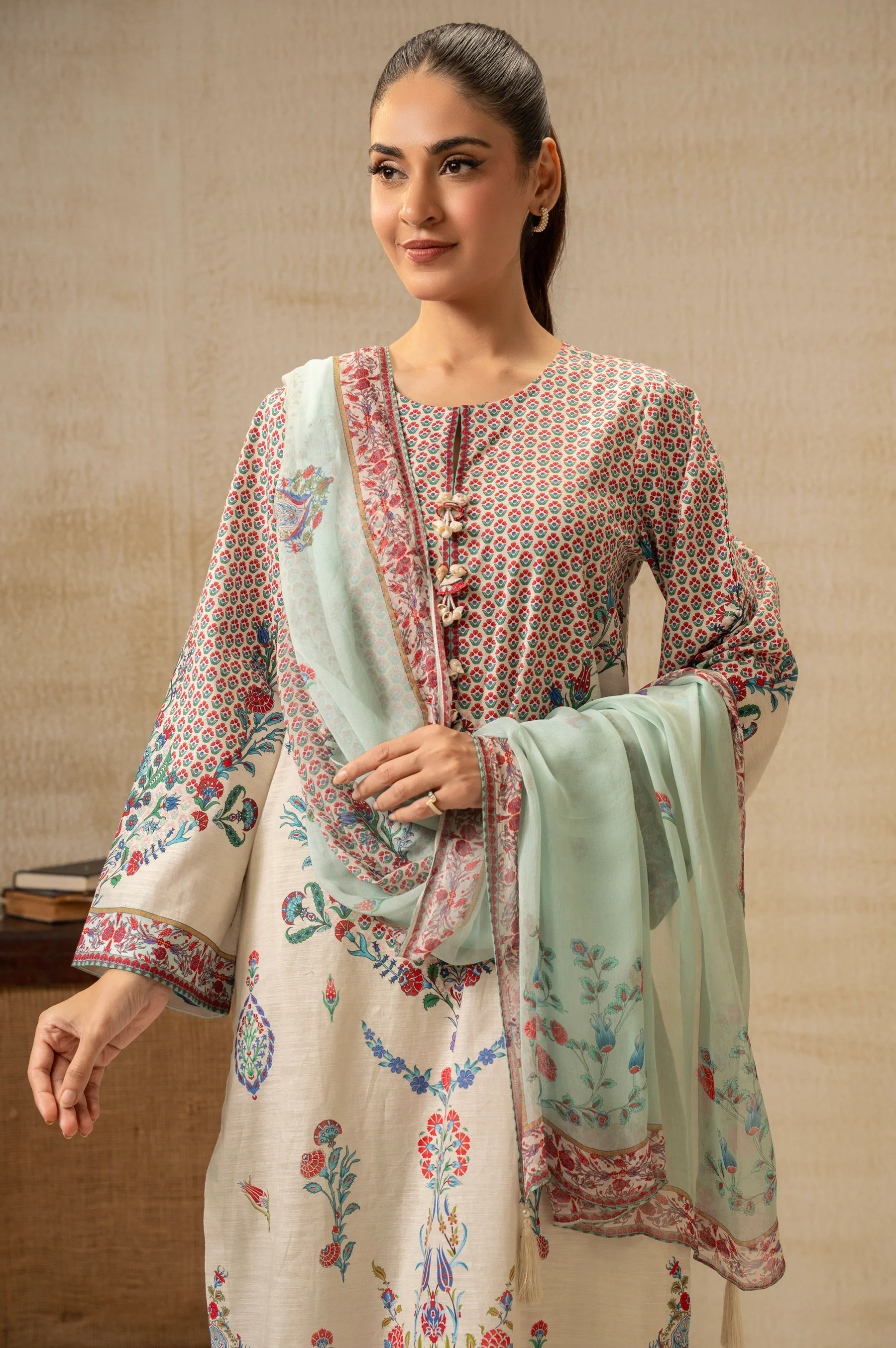 UNSTITCHED DIGITAL PRINTED SUIT - Image 2