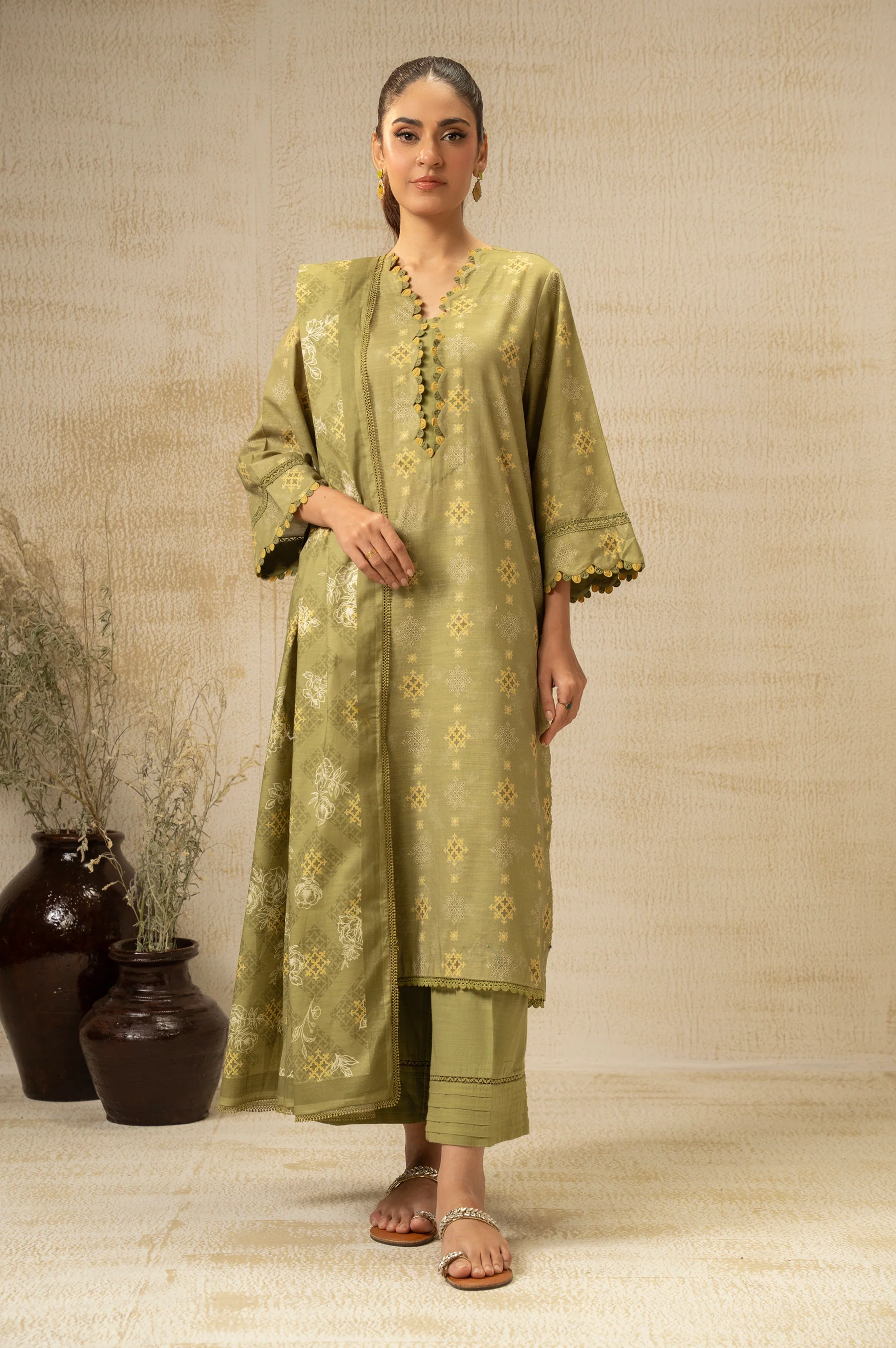 UNSTITCHED DIGITAL PRINTED SUIT