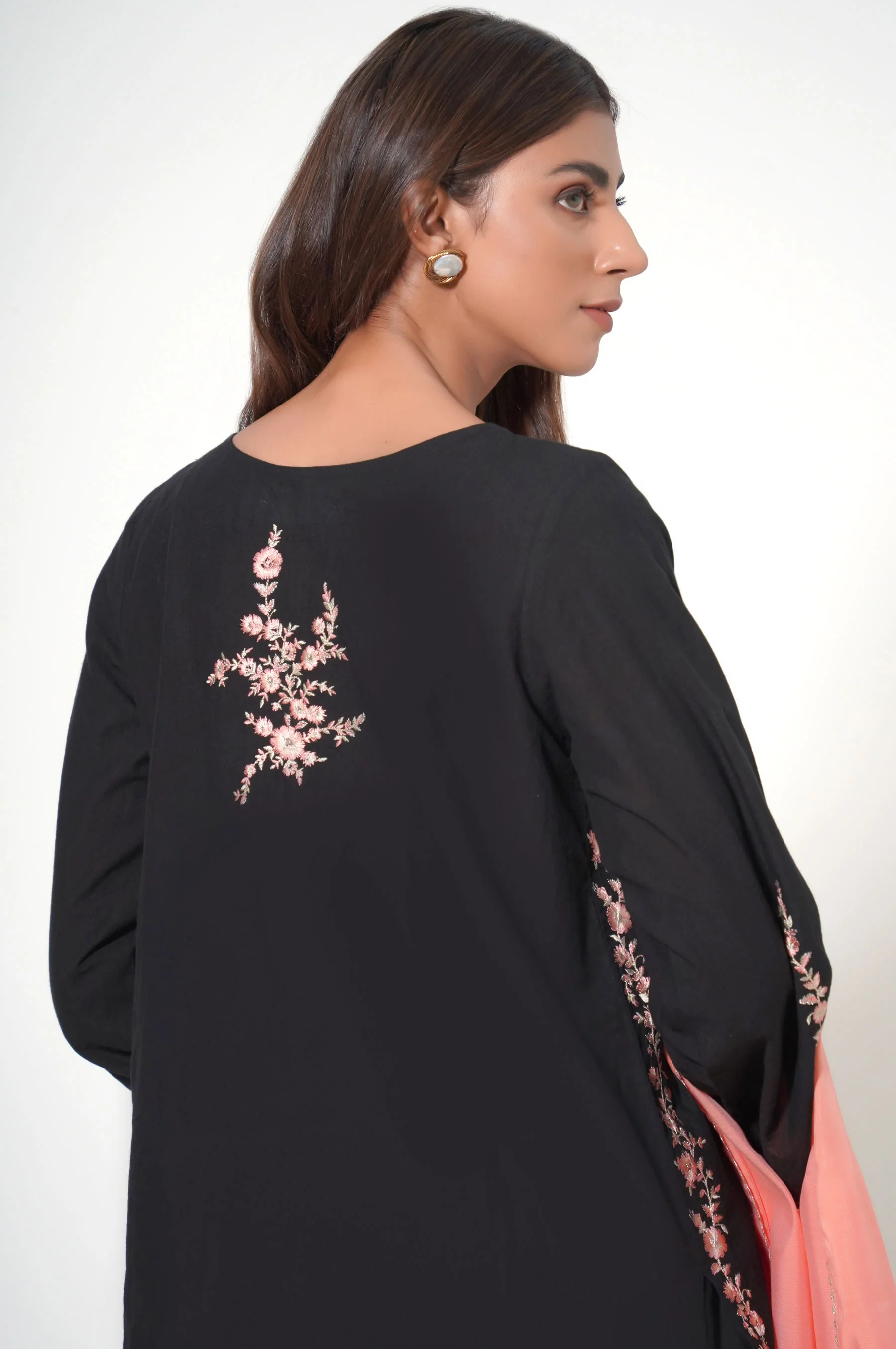 3 Piece Unstitched Embroidered Cambric Suit - Image 7
