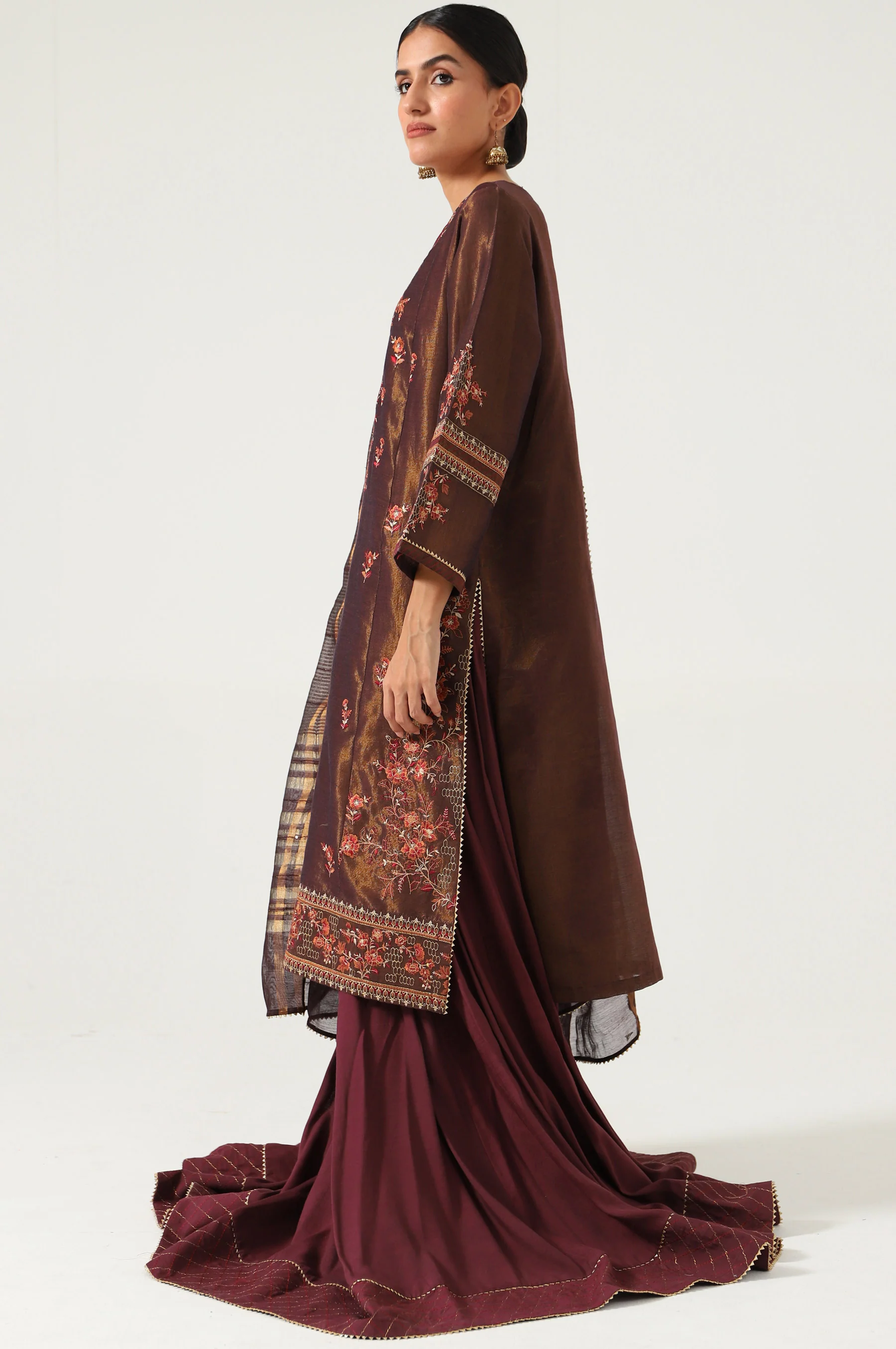 3 Piece Unstitched Embroidered Mysuri Suit - Image 5