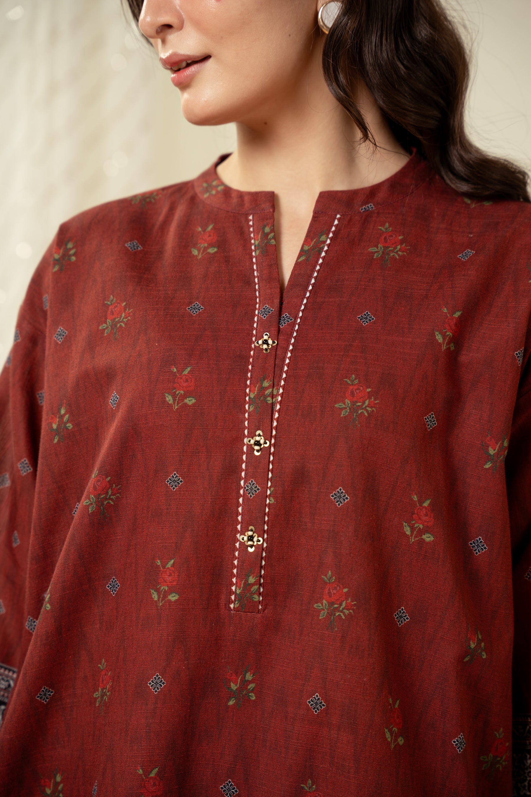 UNSTITCHED PRINTED SUIT - Image 2