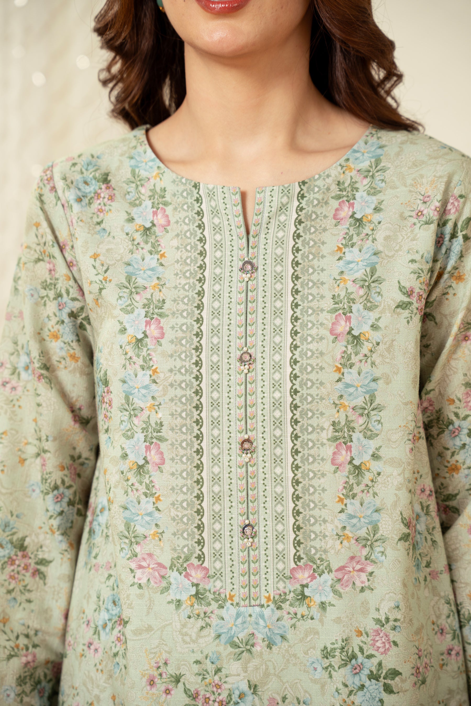 UNSTITCHED PRINTED SUIT - Image 6