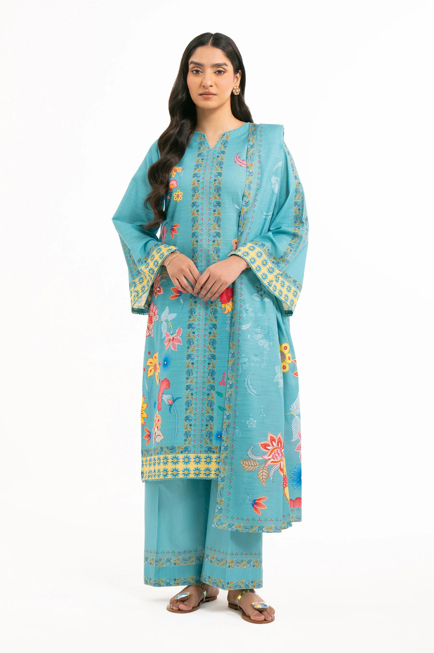 UNSTITCHED DIGITAL PRINTED SUIT - Image 3