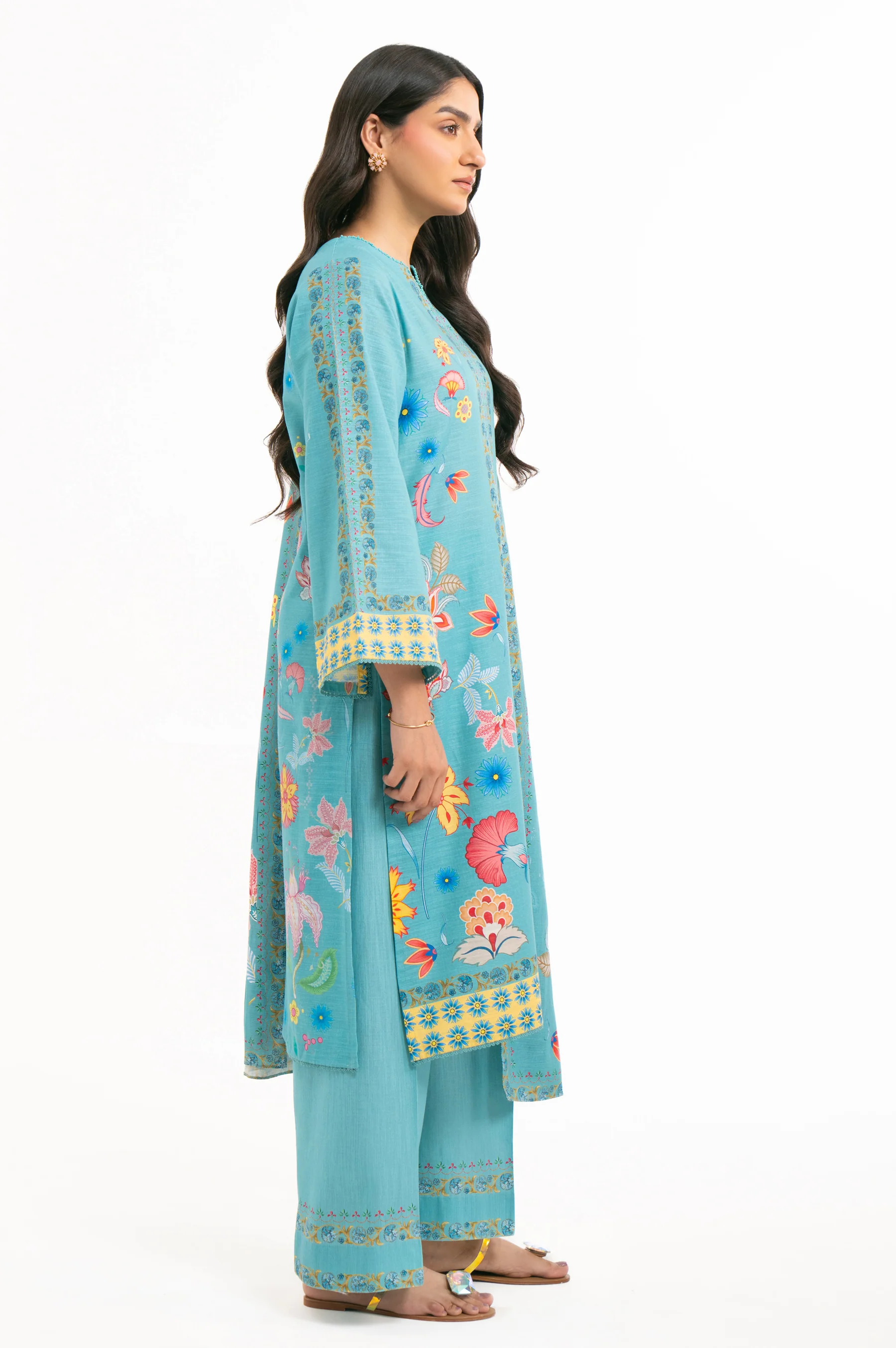 UNSTITCHED DIGITAL PRINTED SUIT - Image 5