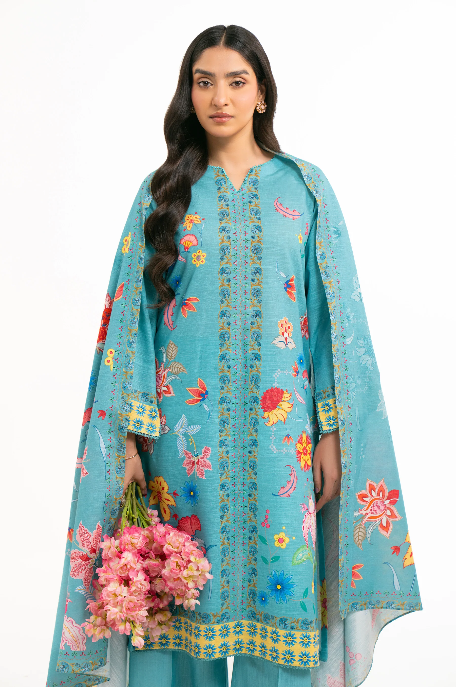 UNSTITCHED DIGITAL PRINTED SUIT - Image 6