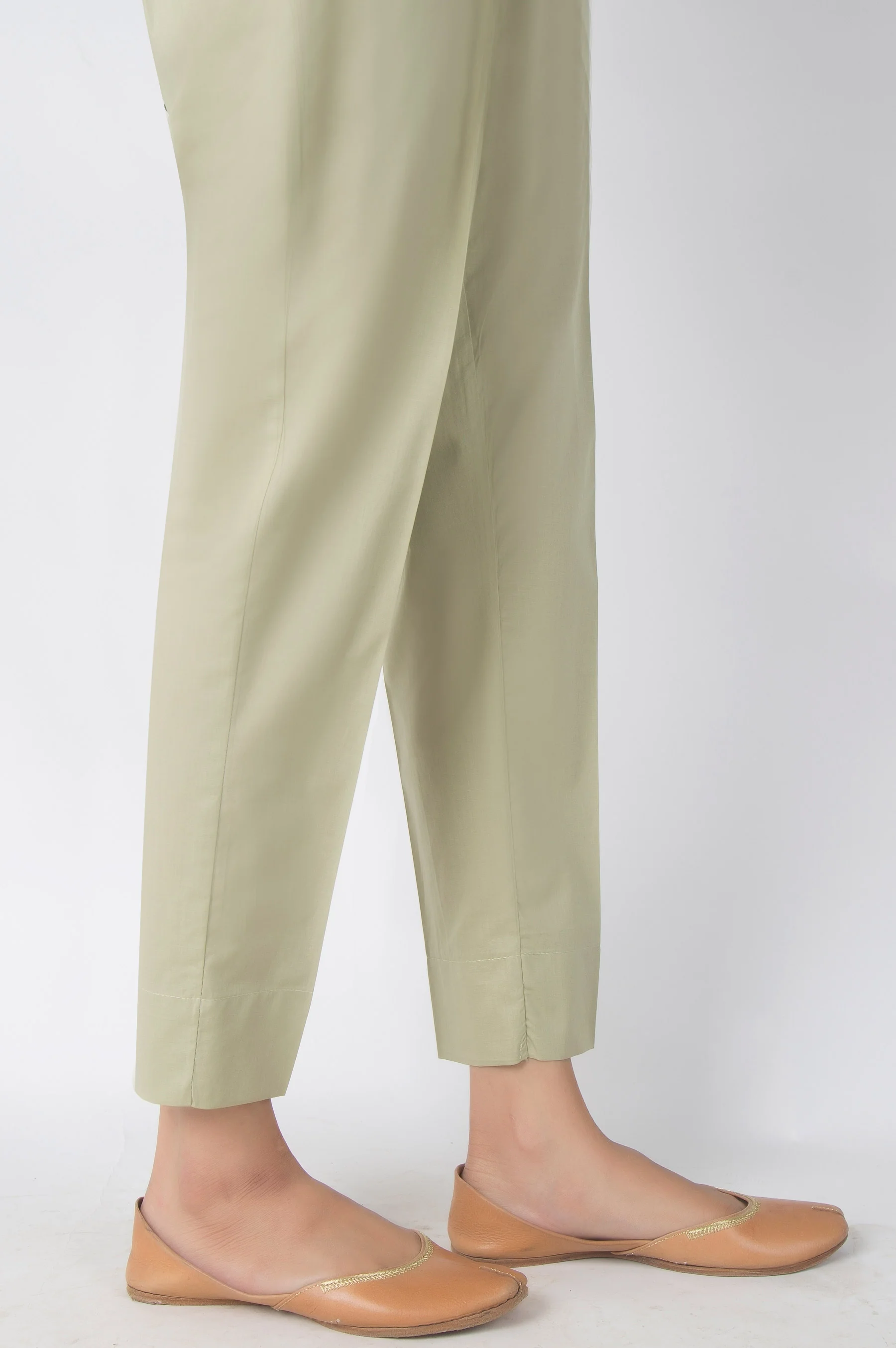 Basic Cambric Pants - Pistachio Green - Image 2