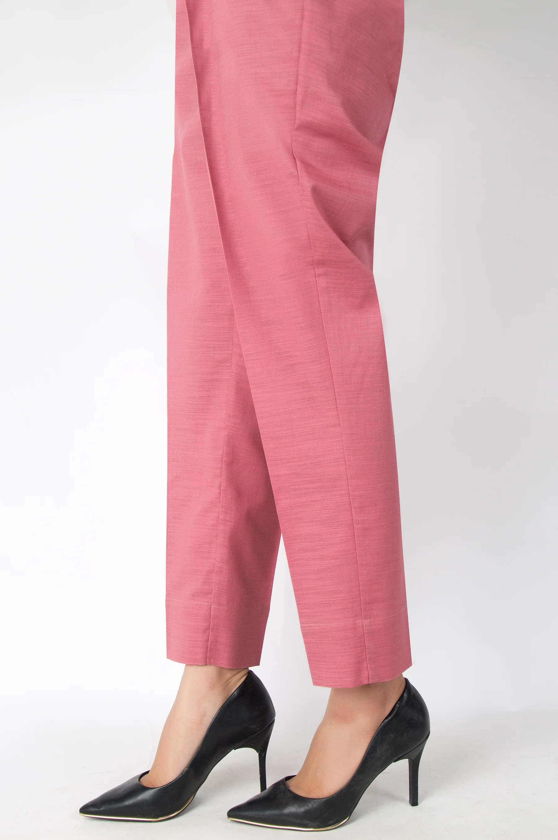 Basic Color Cigarette Pants - Tea Pink - Image 2