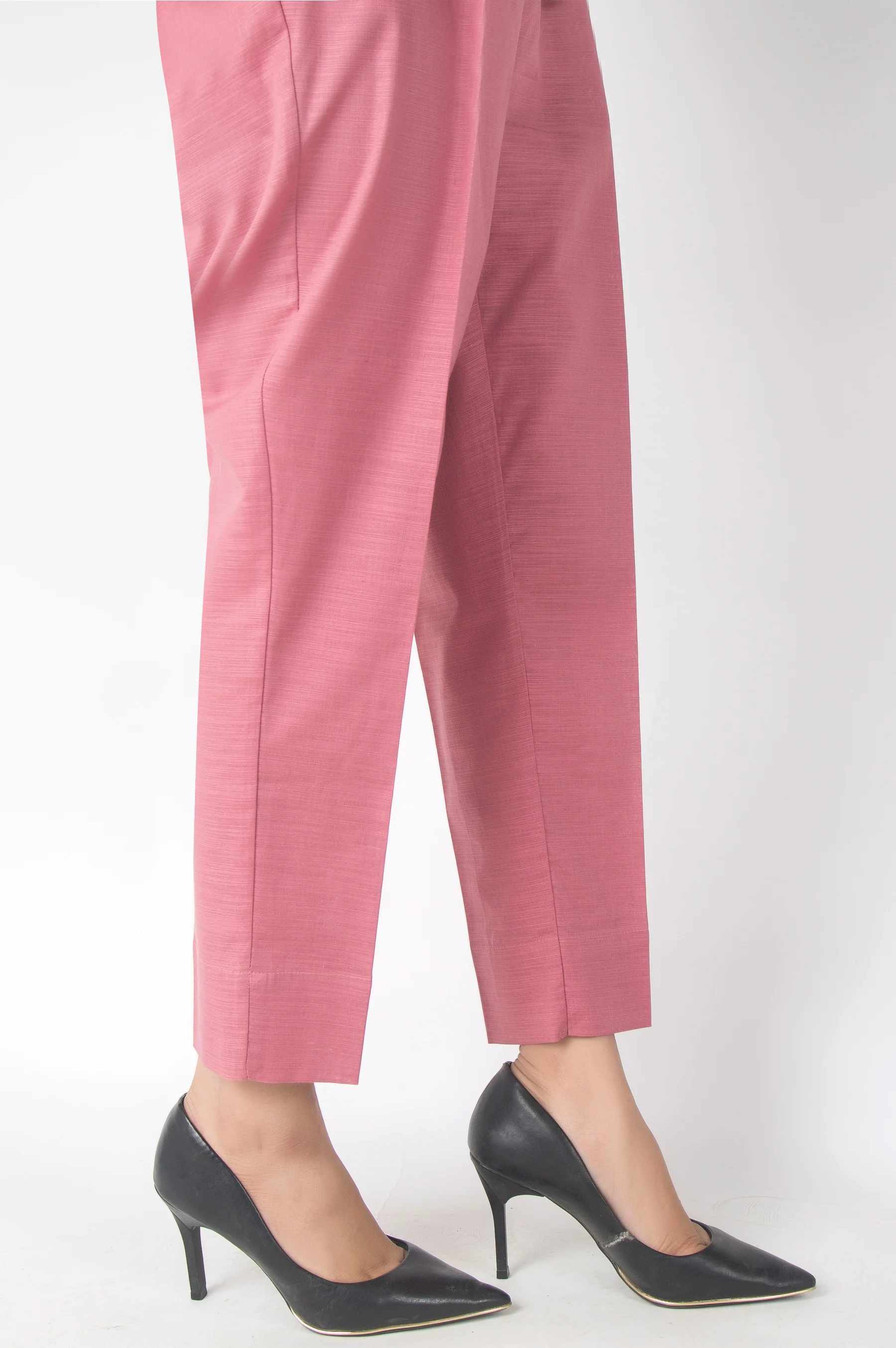 Basic Color Cigarette Pants - Tea Pink - Image 3