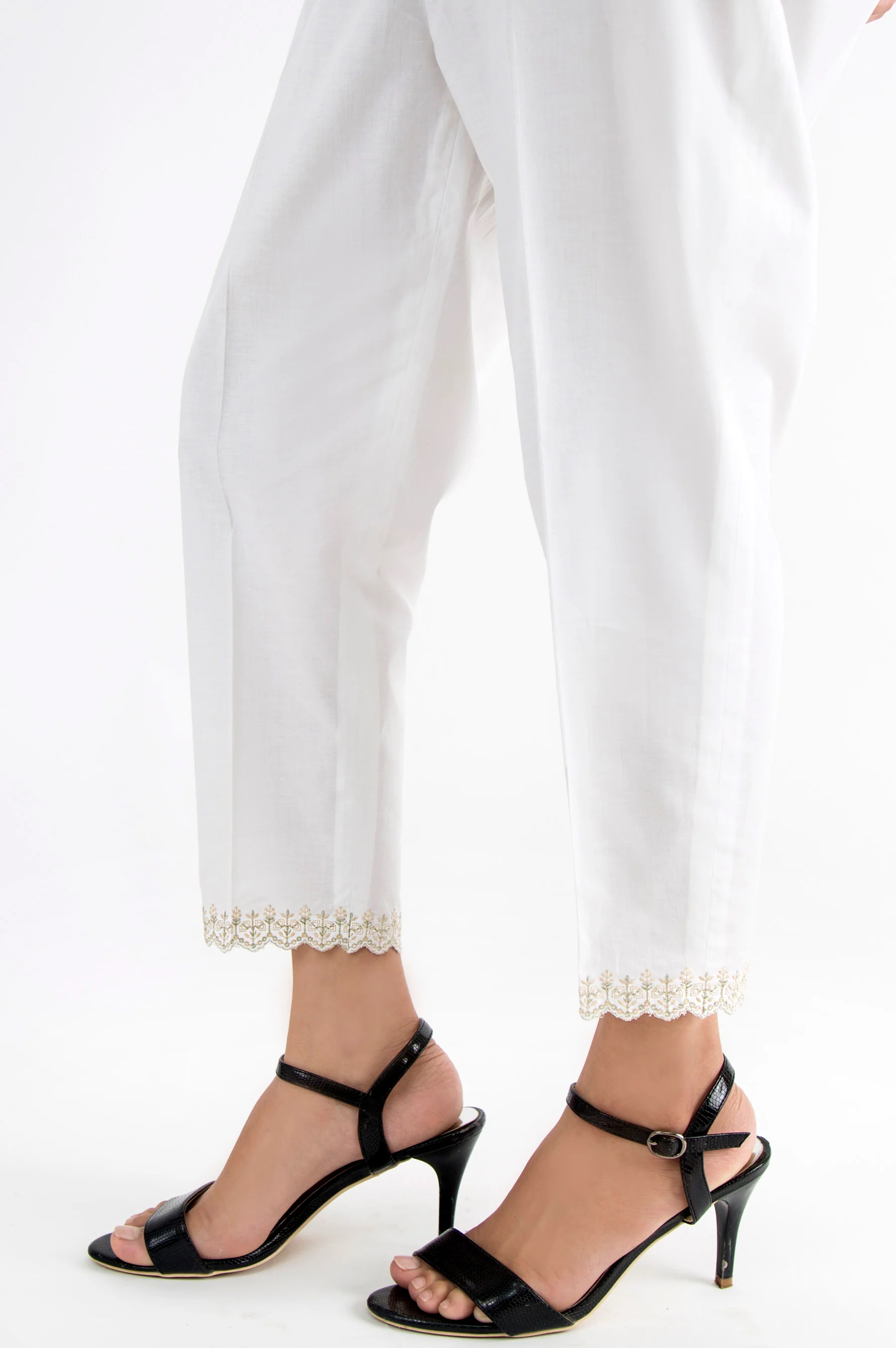 Cambric Capri Pants - Off-White - Image 3