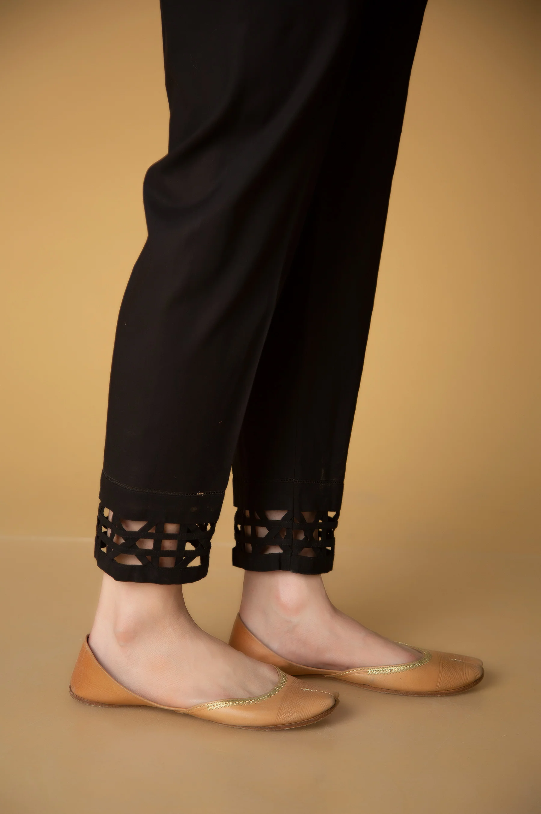 Stylized Cambric Cigarette Pants