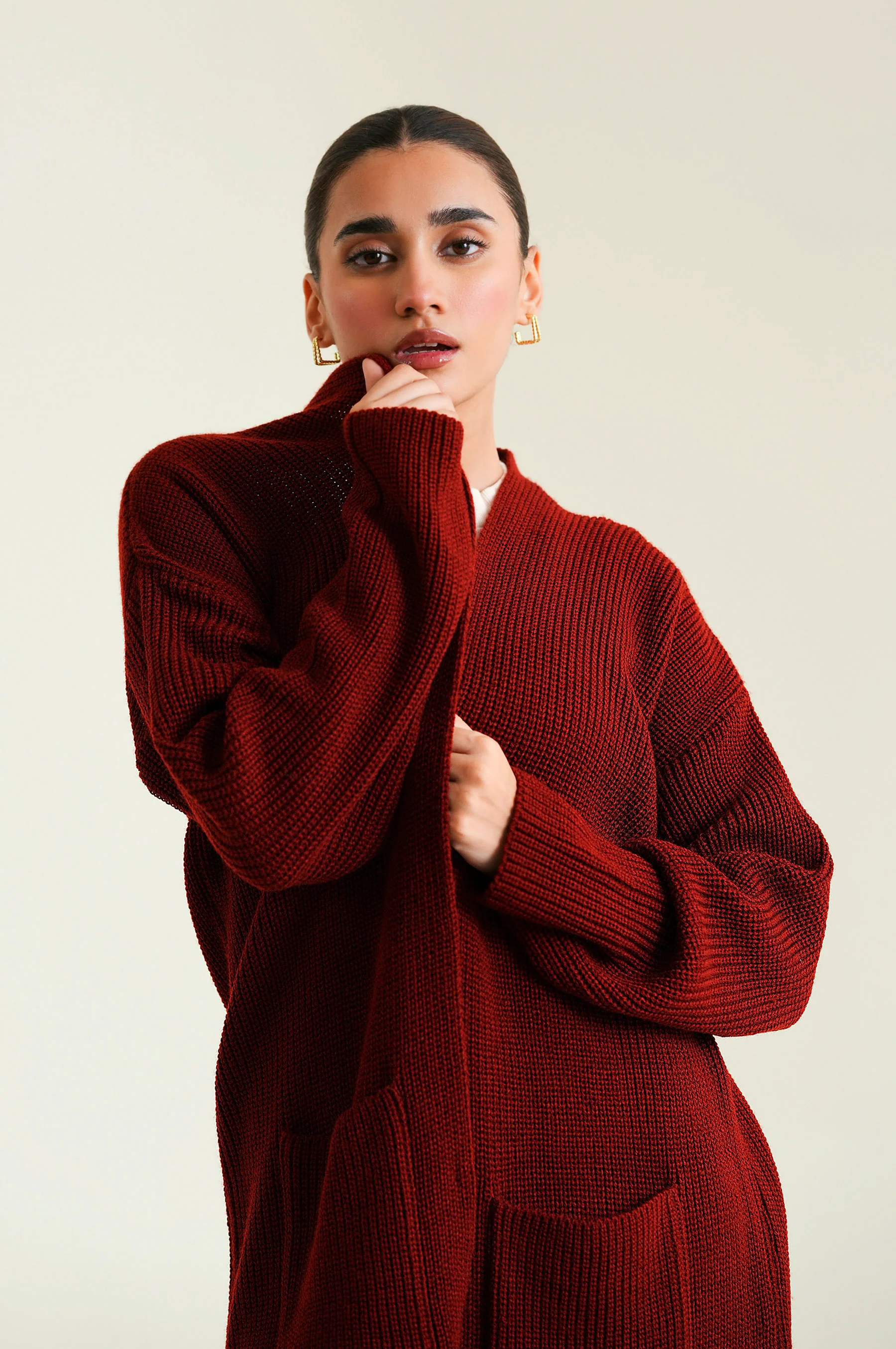Cardigan Style Sweater Long Length - Image 2