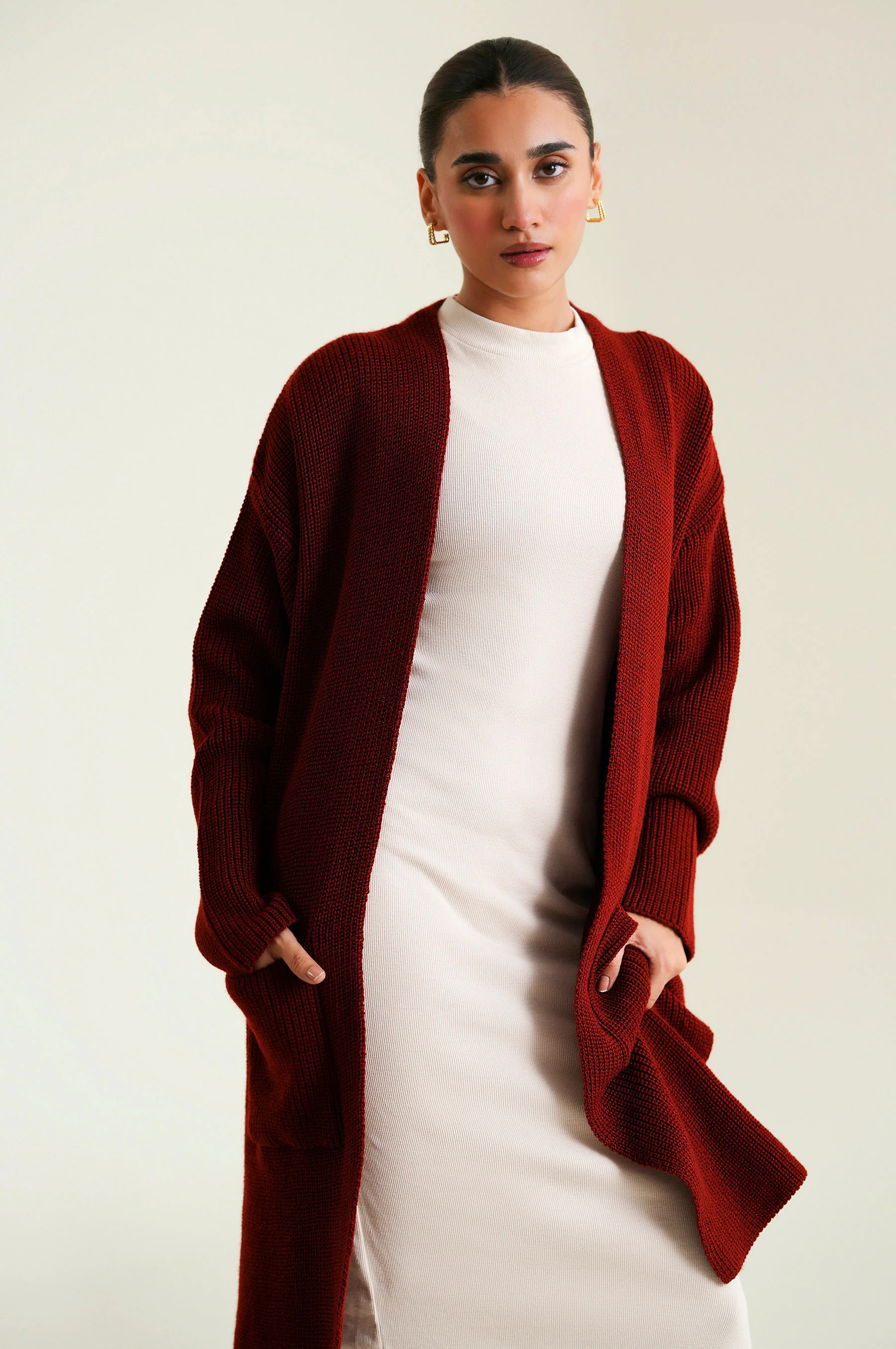 Cardigan Style Sweater Long Length - Image 6
