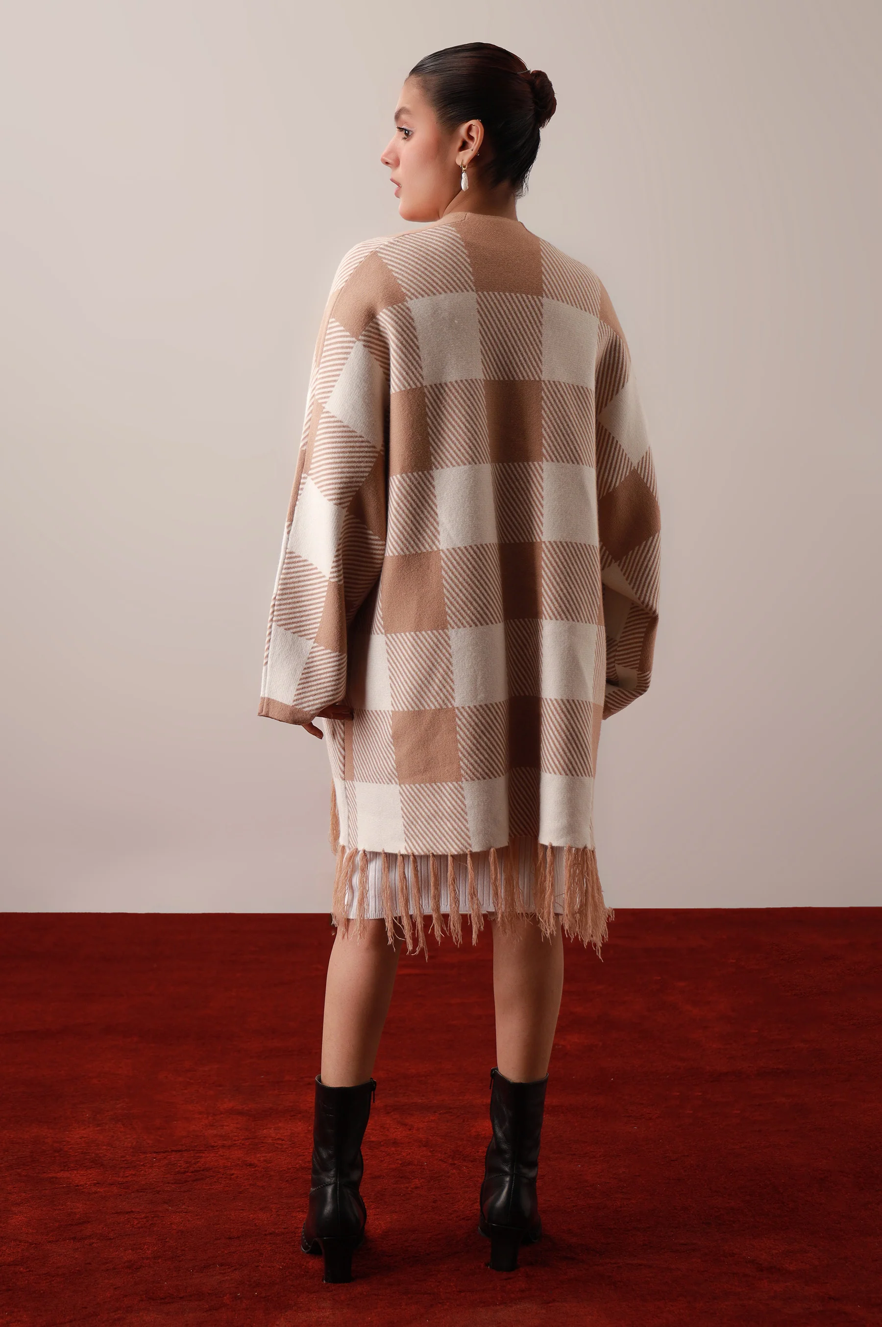 Boyfriend Cardigan - Beige - Image 2