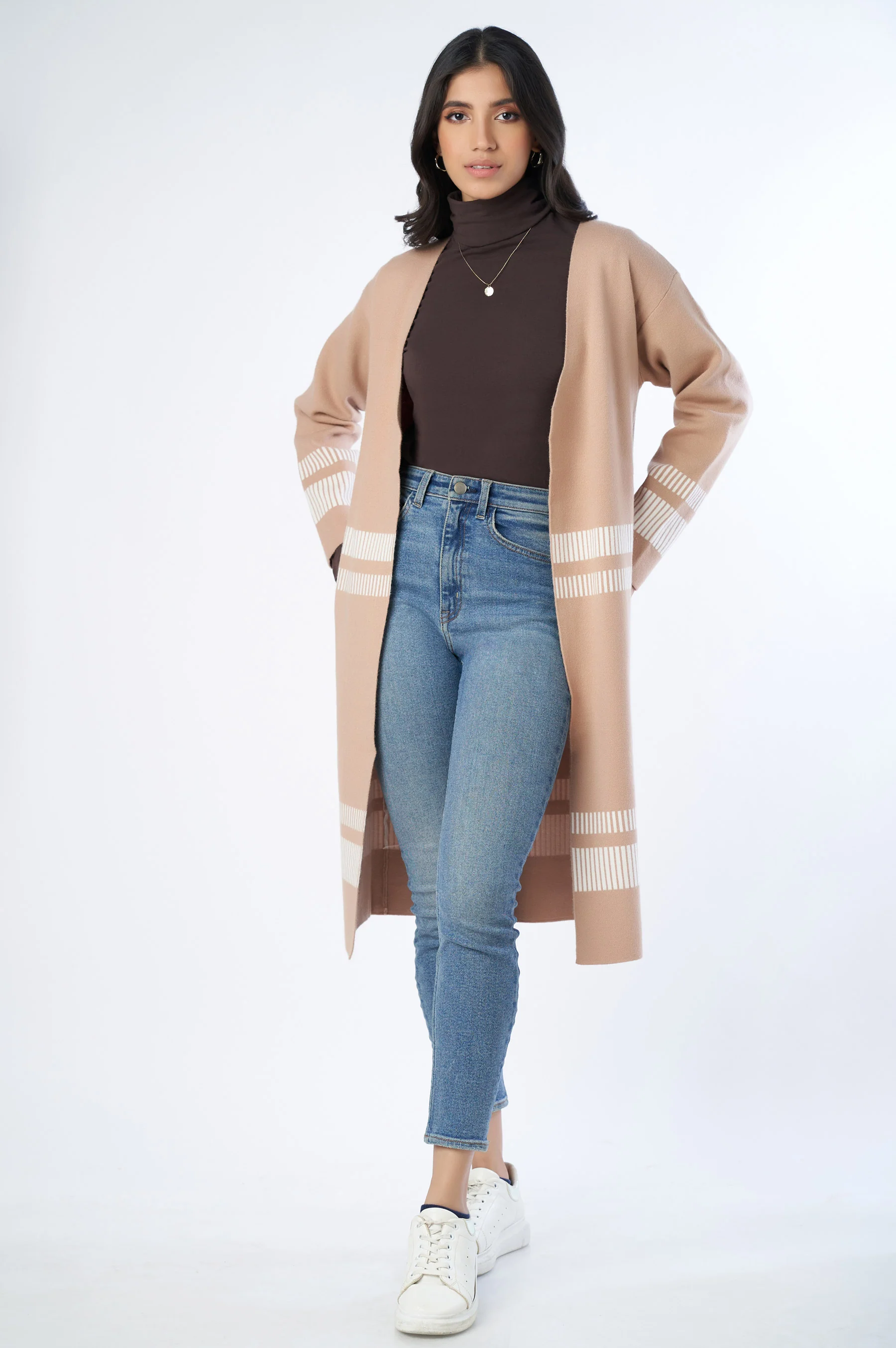Classic Knitted Long Cardigan
