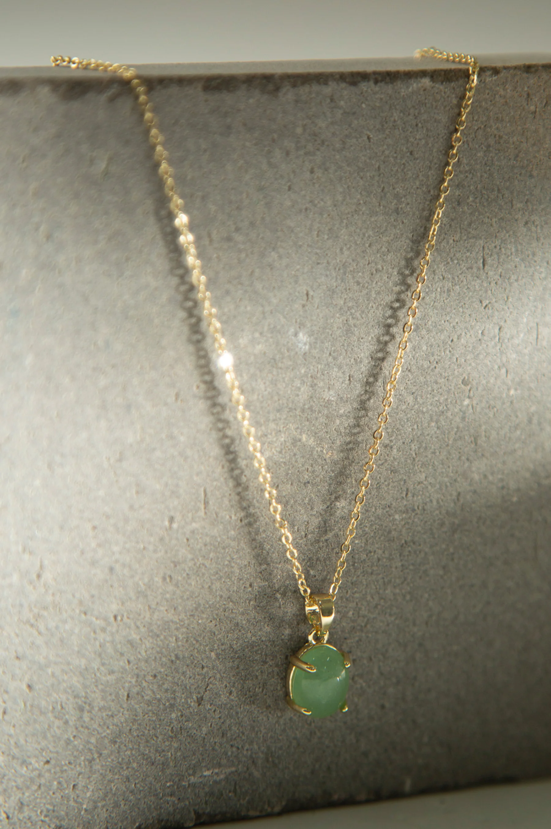 Classic Stone Pendant Necklace