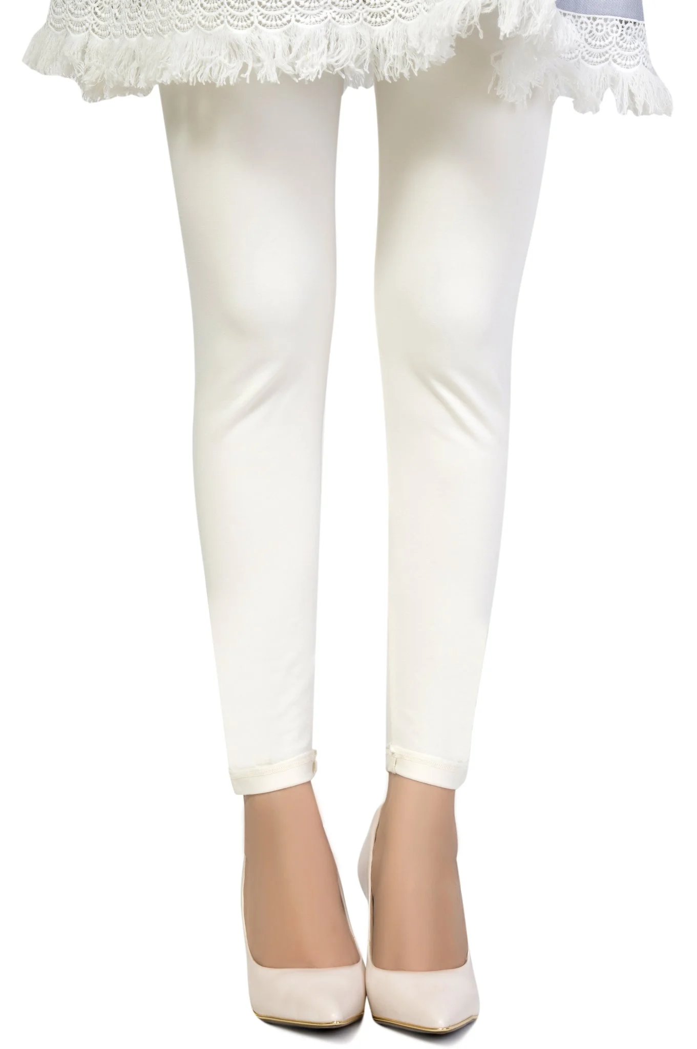 Zeen Cotton Legging - Off White - Image 2
