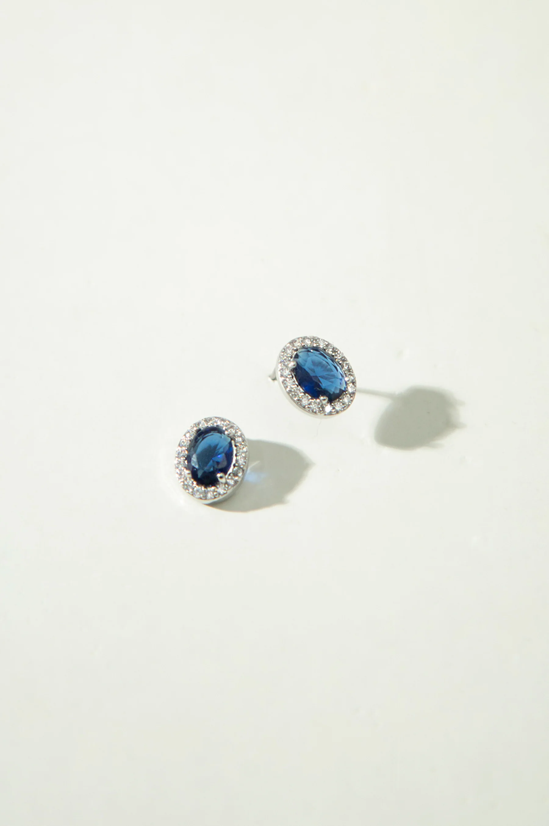 CZ Blue Big Stone Studs