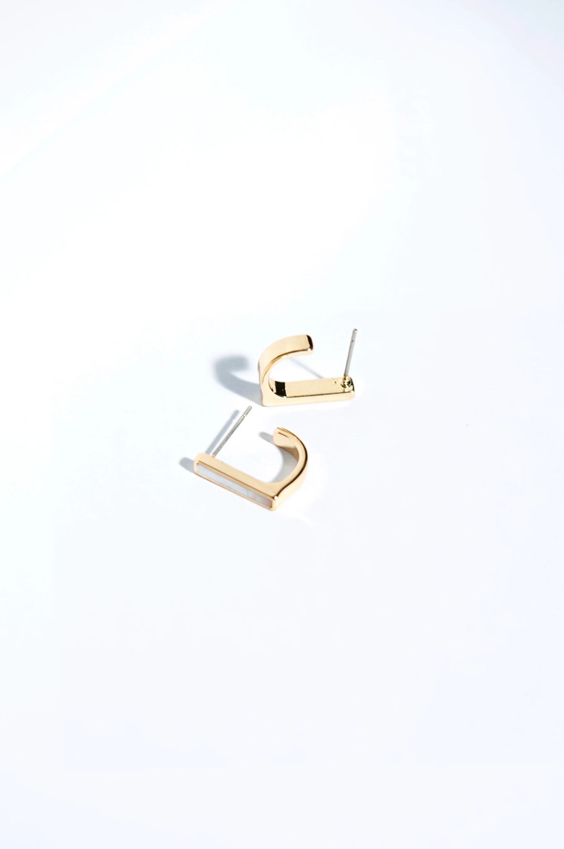 Golden-Plated Stud Earrings