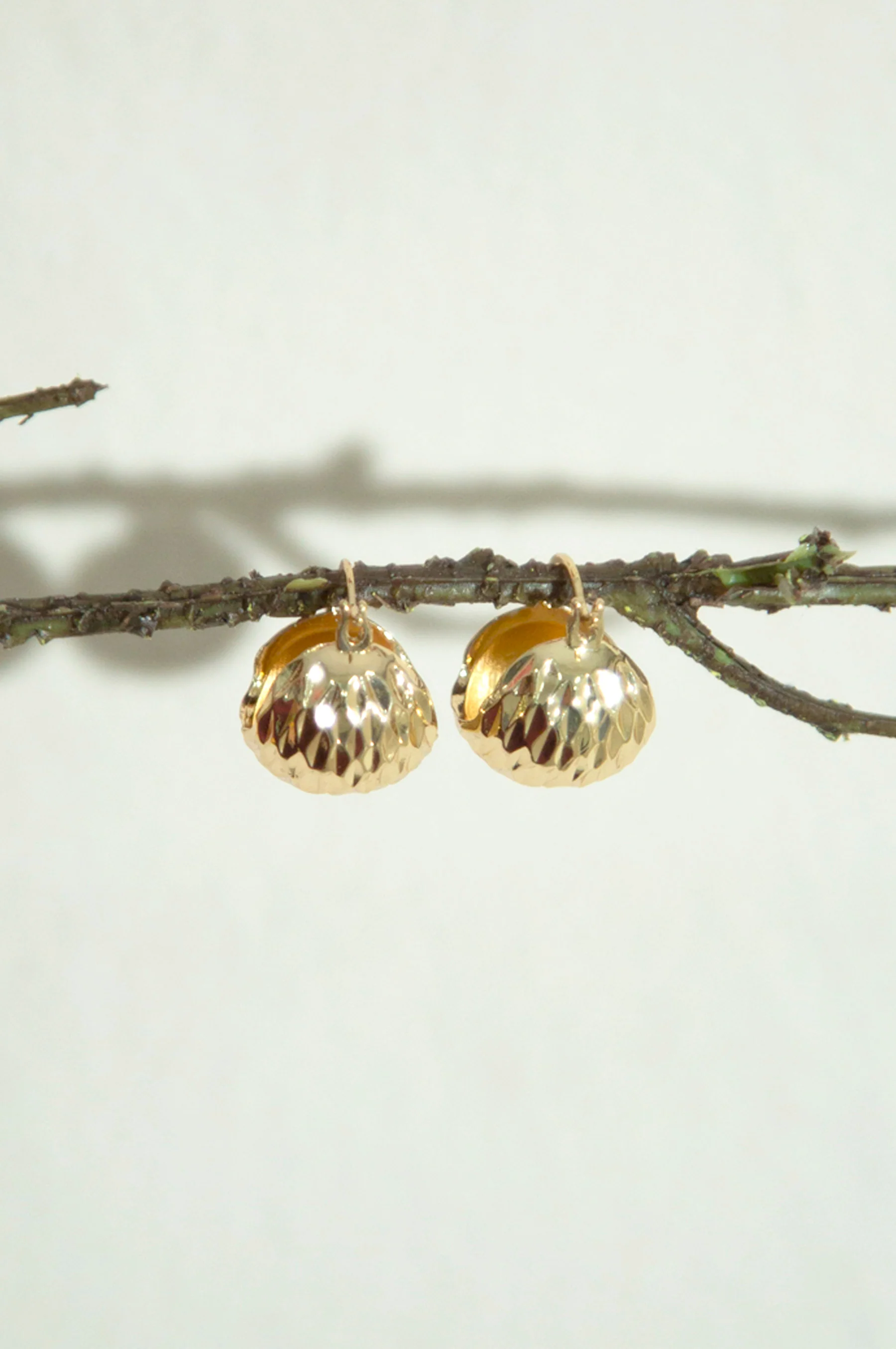 Golden-Plated Twist Hoop Earrings - Image 5