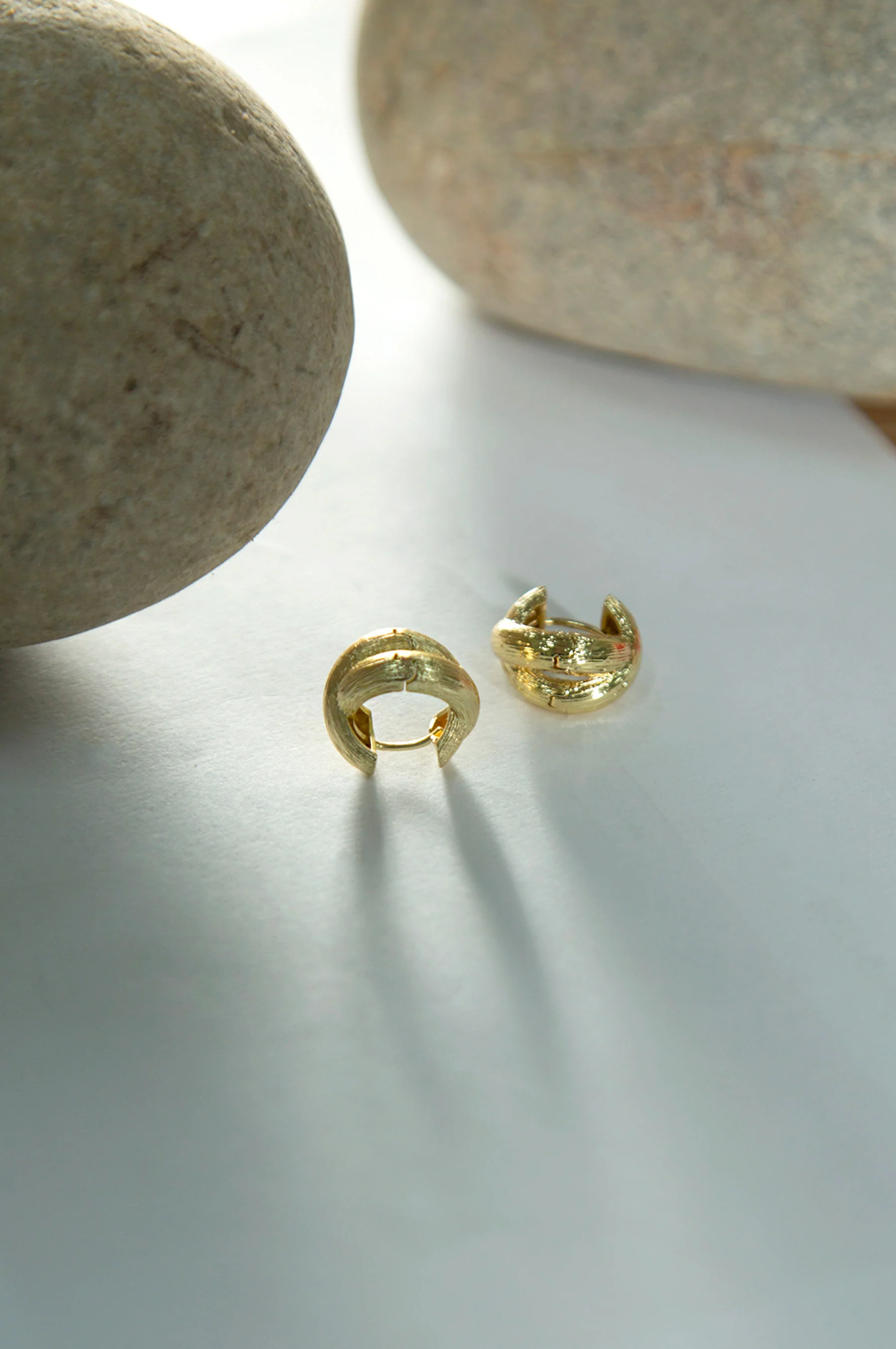 Gold-Plated Knot Earrings - Image 3