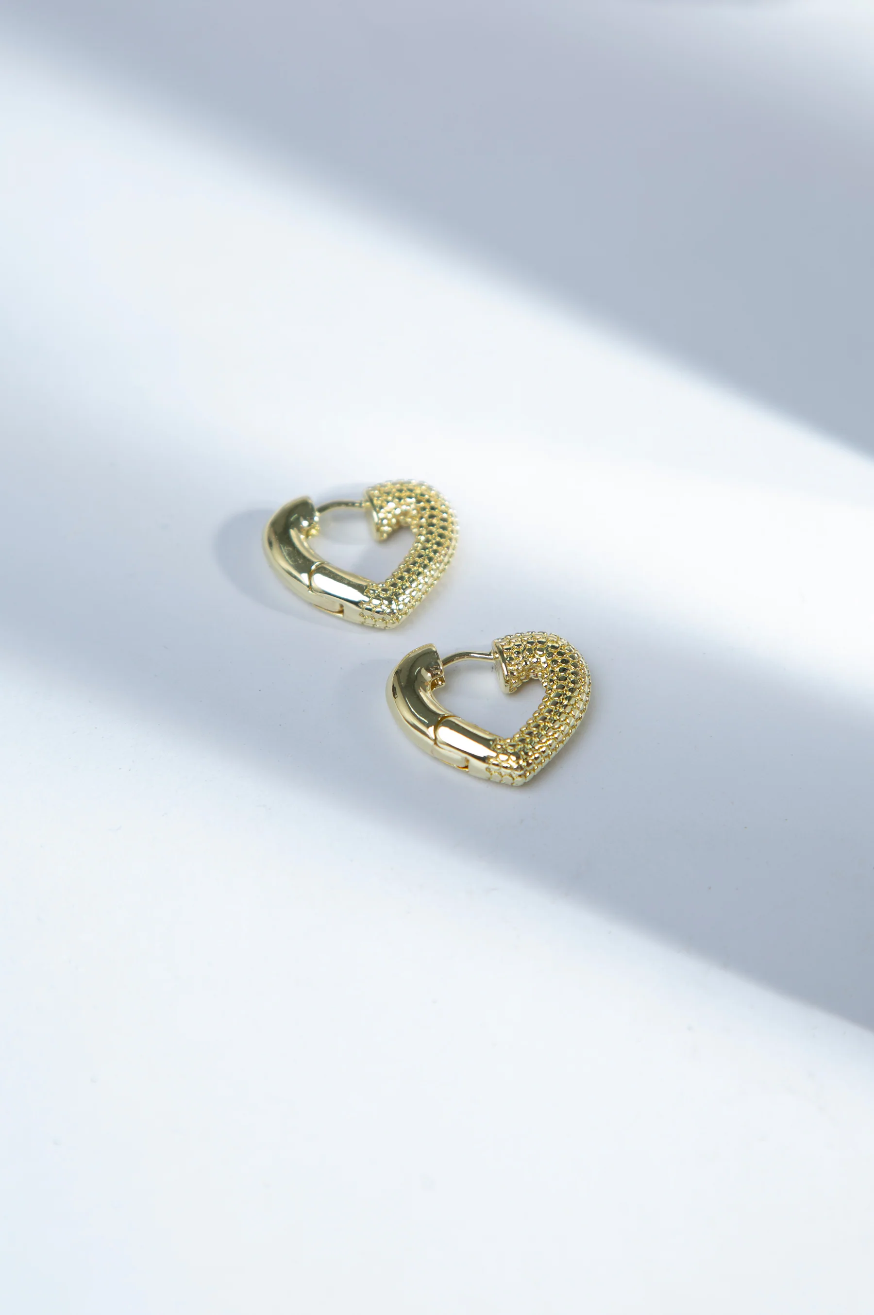 Minimalist Gold-tone Brass Earrings - Image 2