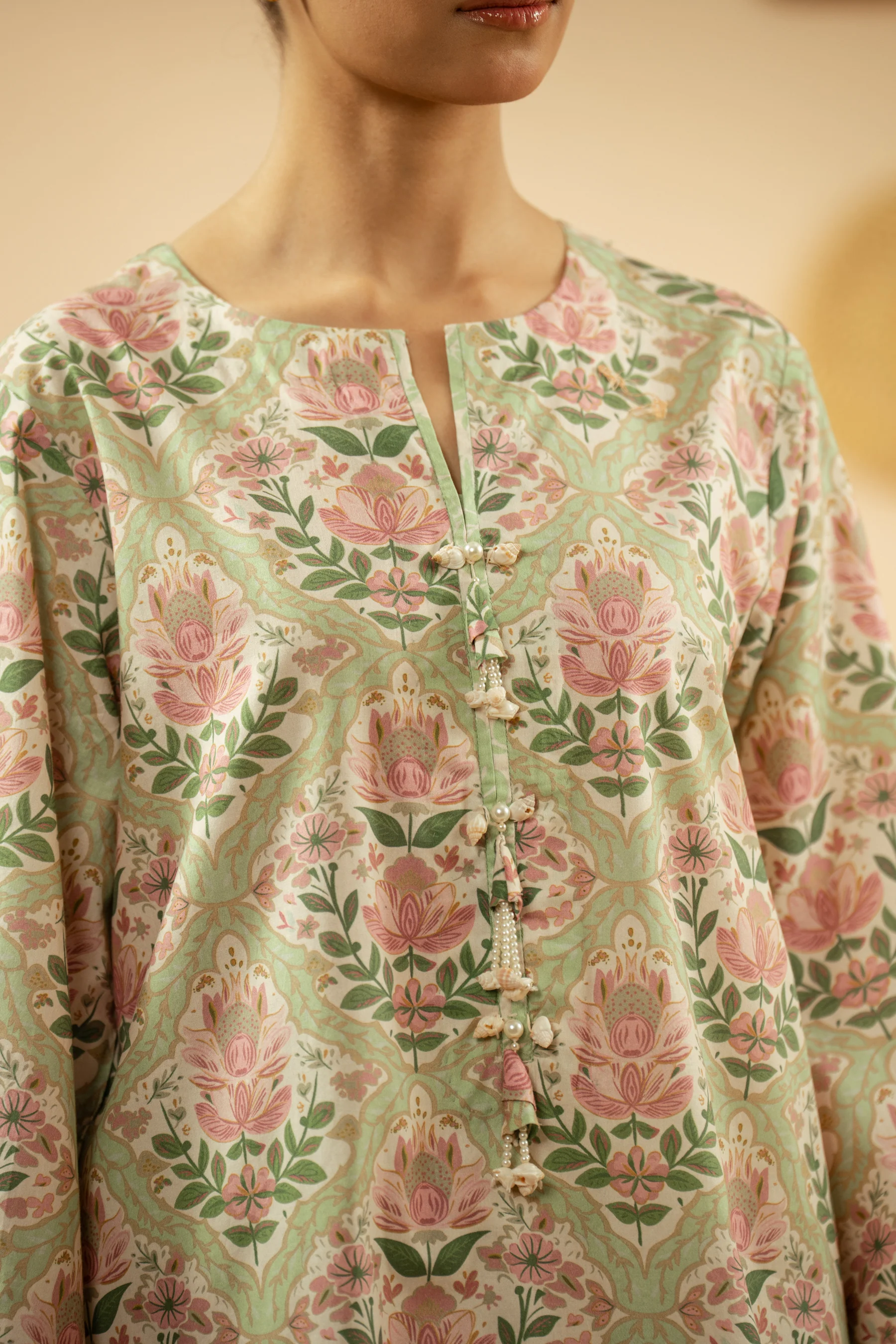 PRINTED CAMBRIC STITCHED 2 PIECE SUIT - Image 2