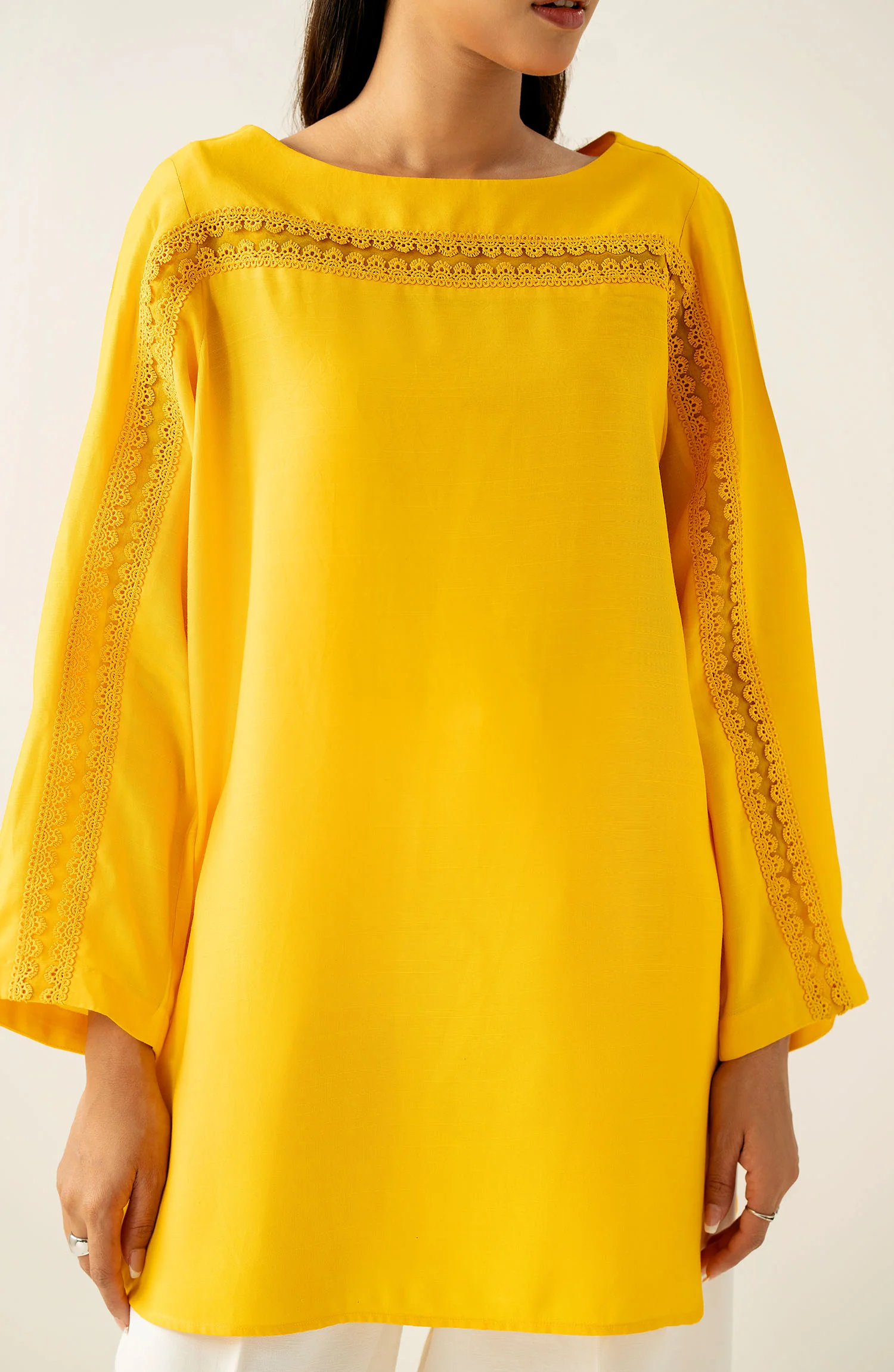 Dyed Raw Silk Western Top - Image 2