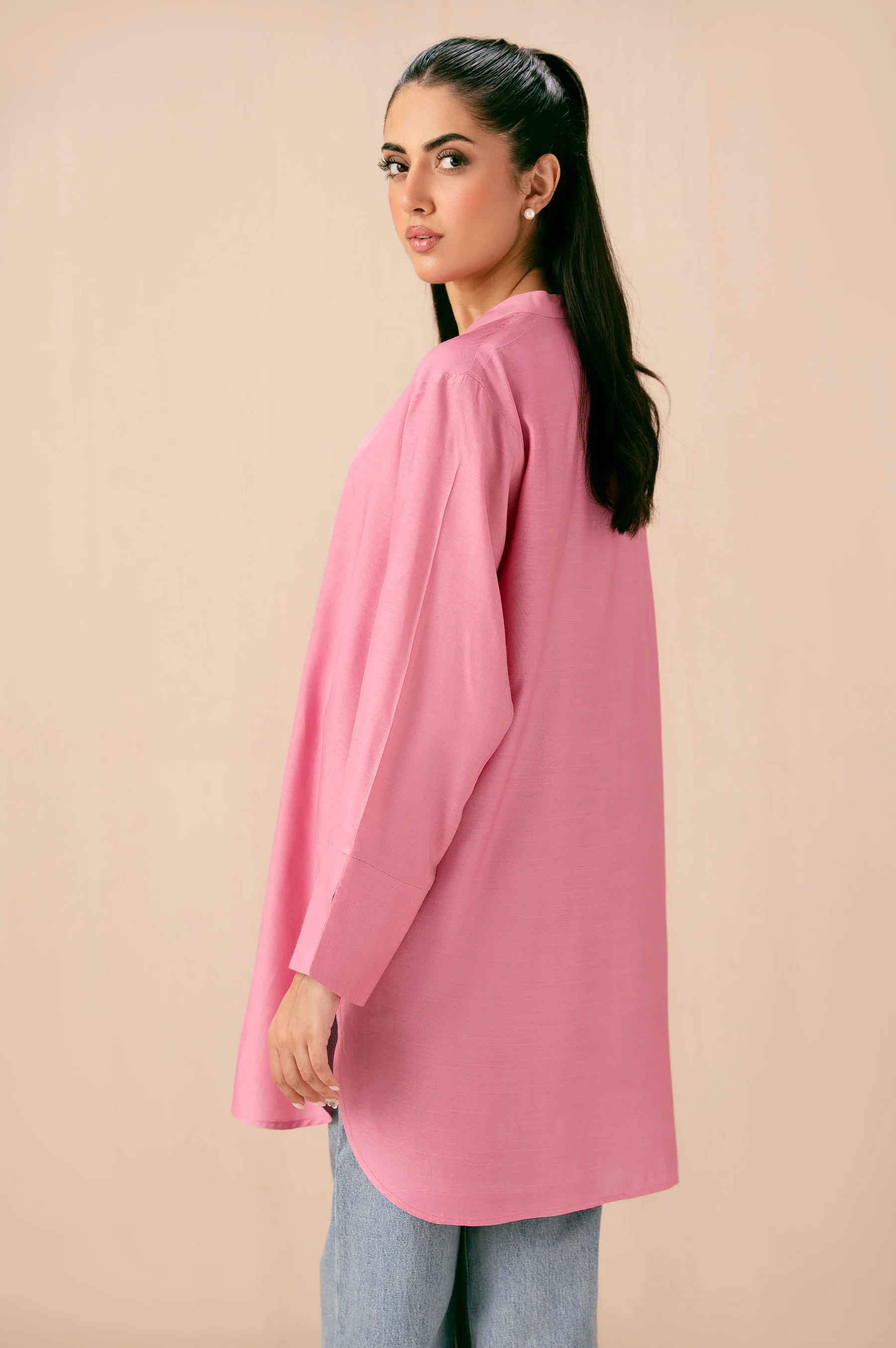 Dyed Raw Silk Western Top - Image 3