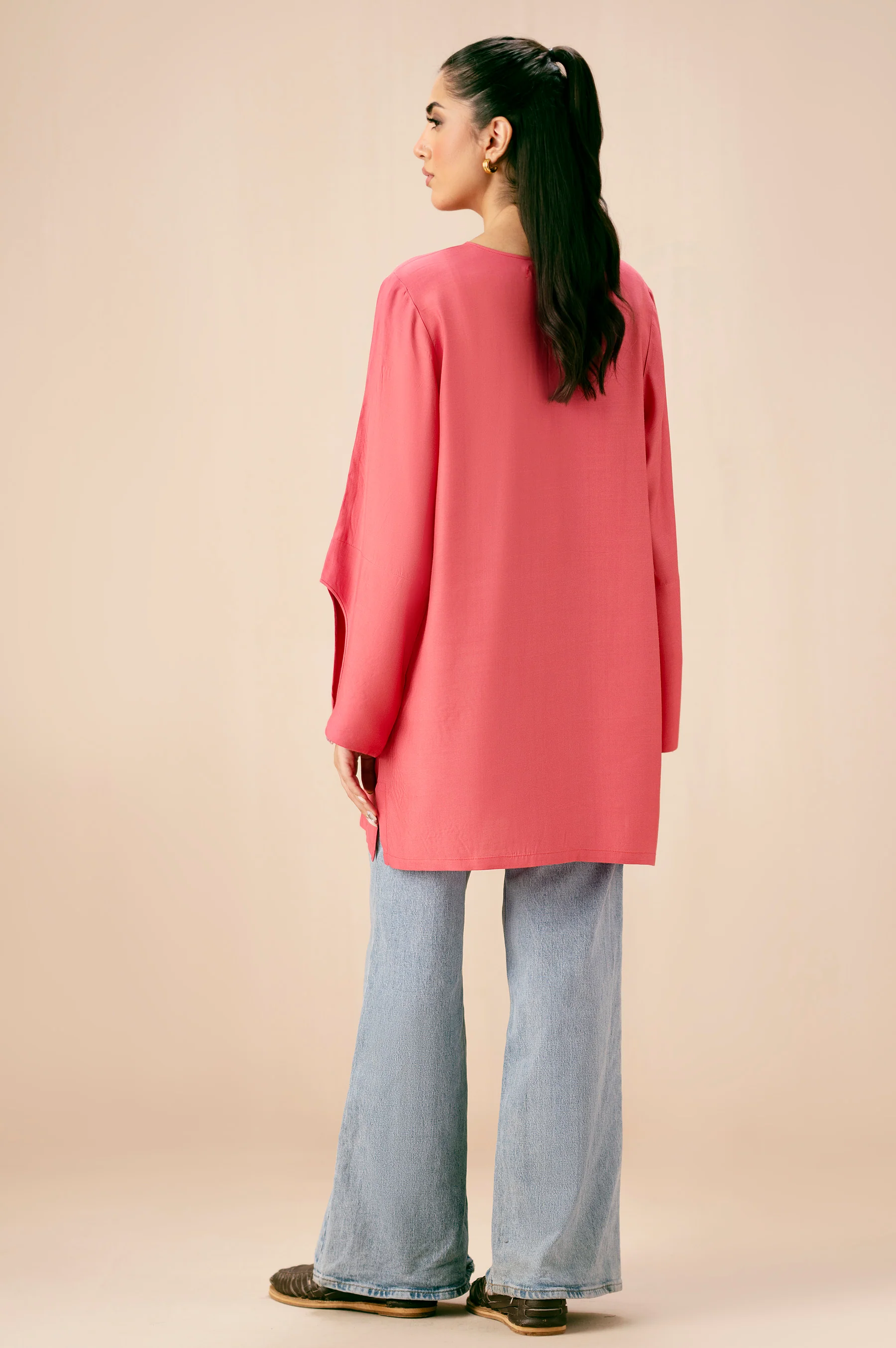 Dyed Raw Silk Western Top - Image 3