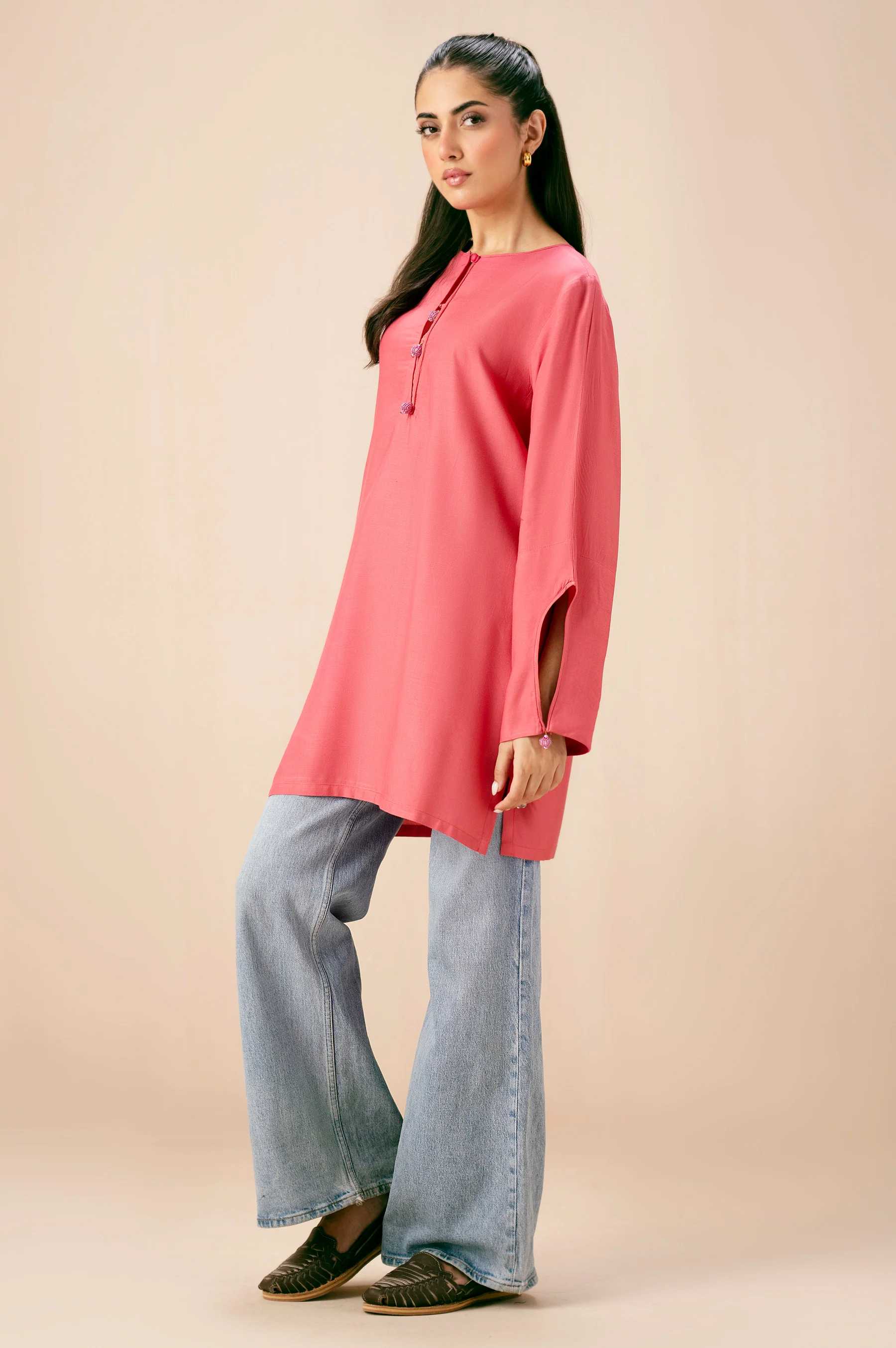 Dyed Raw Silk Western Top - Image 4