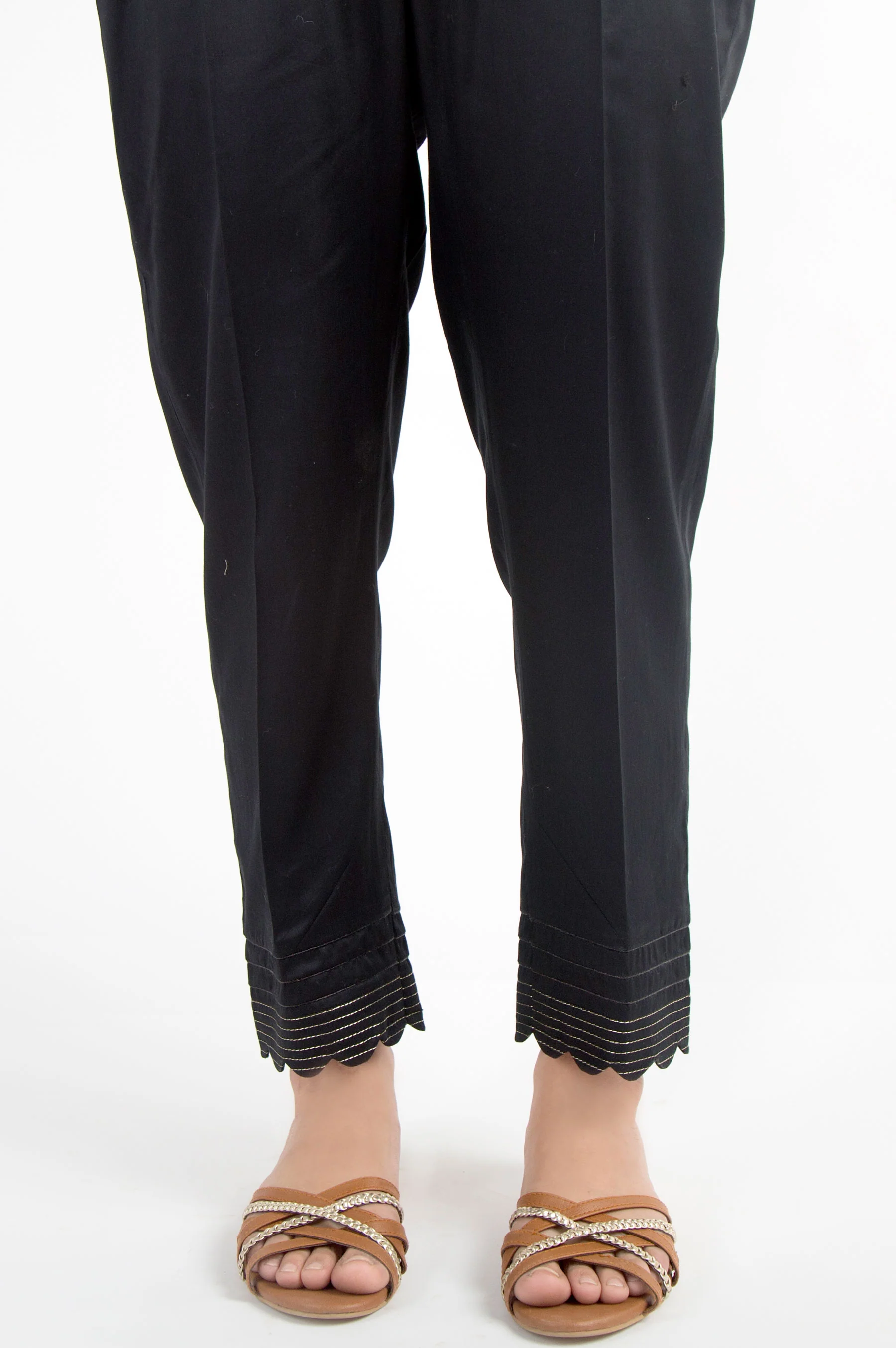 Embellished Cigarette Pants - Black - Image 2