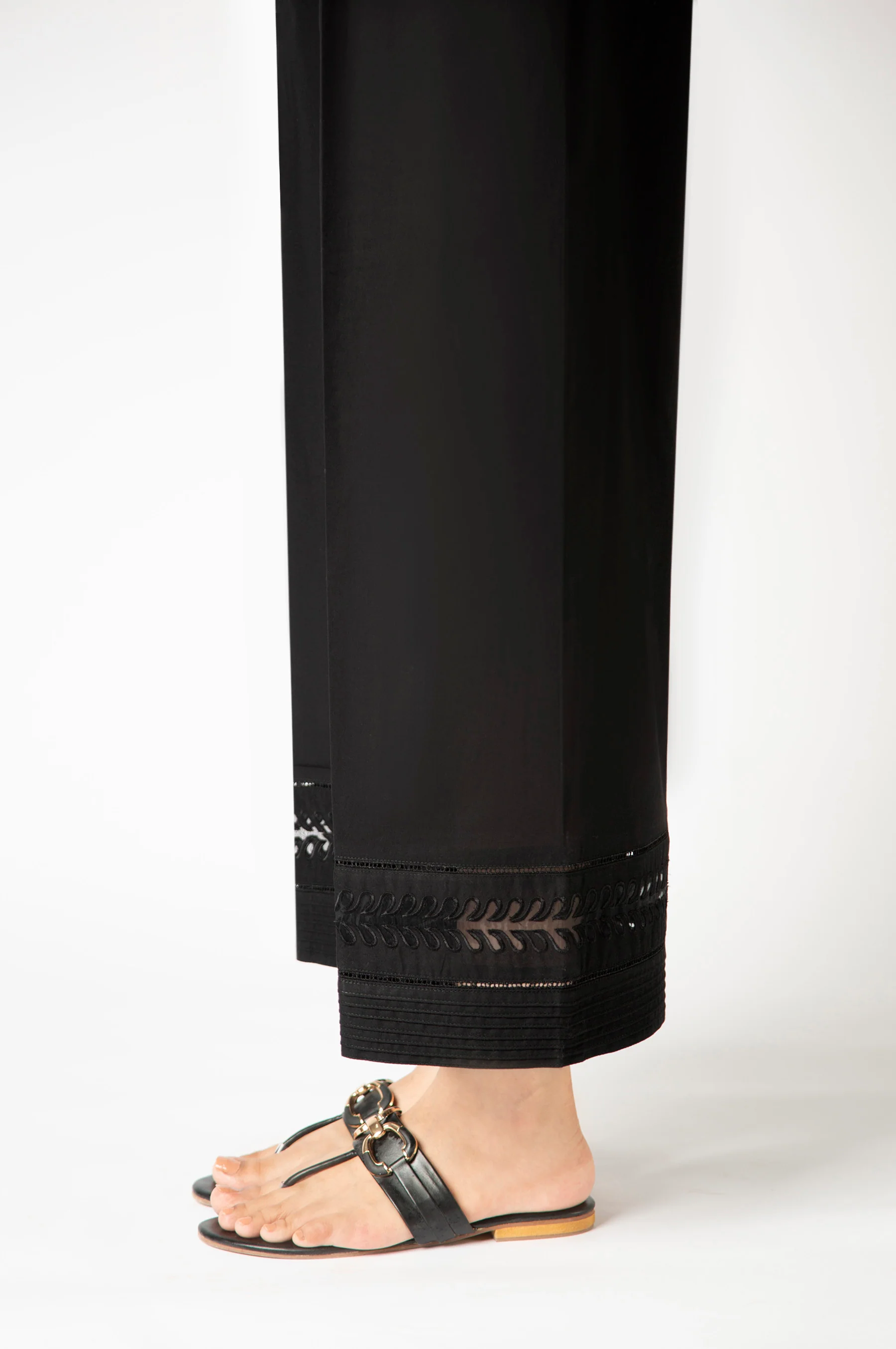 Embroidered Cambric Culottes - Regular Fit - Image 2