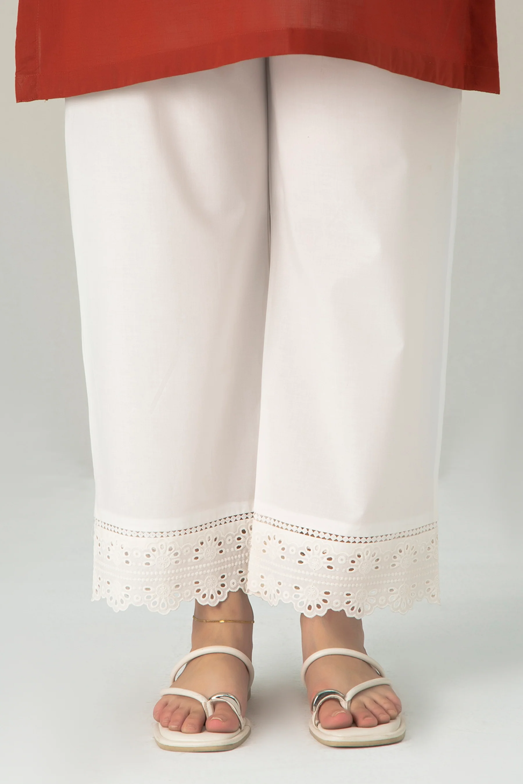 EMBROIDERED CAMBRIC CULOTTES