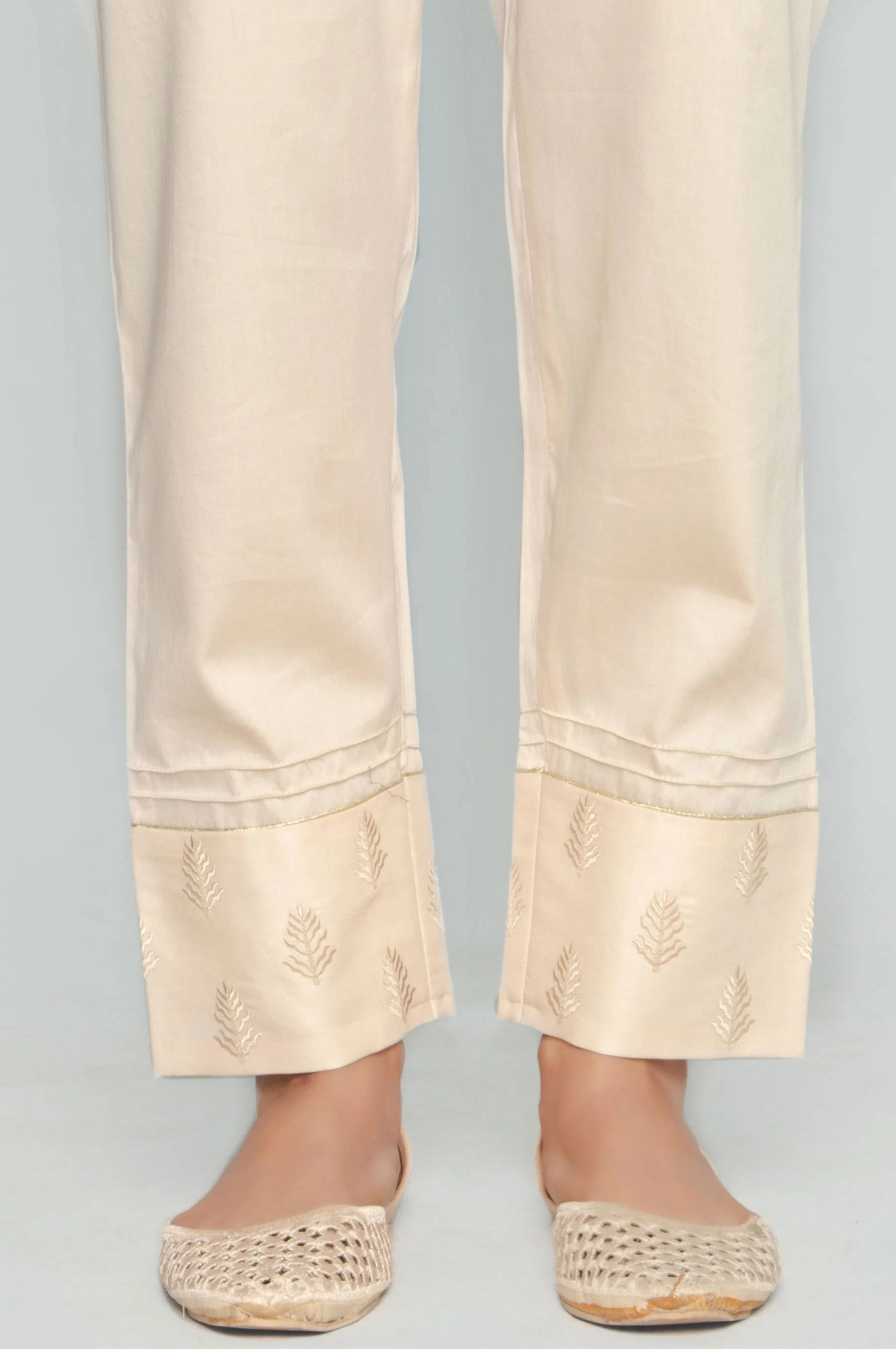 Embroidered Cigarette Pants - Image 2