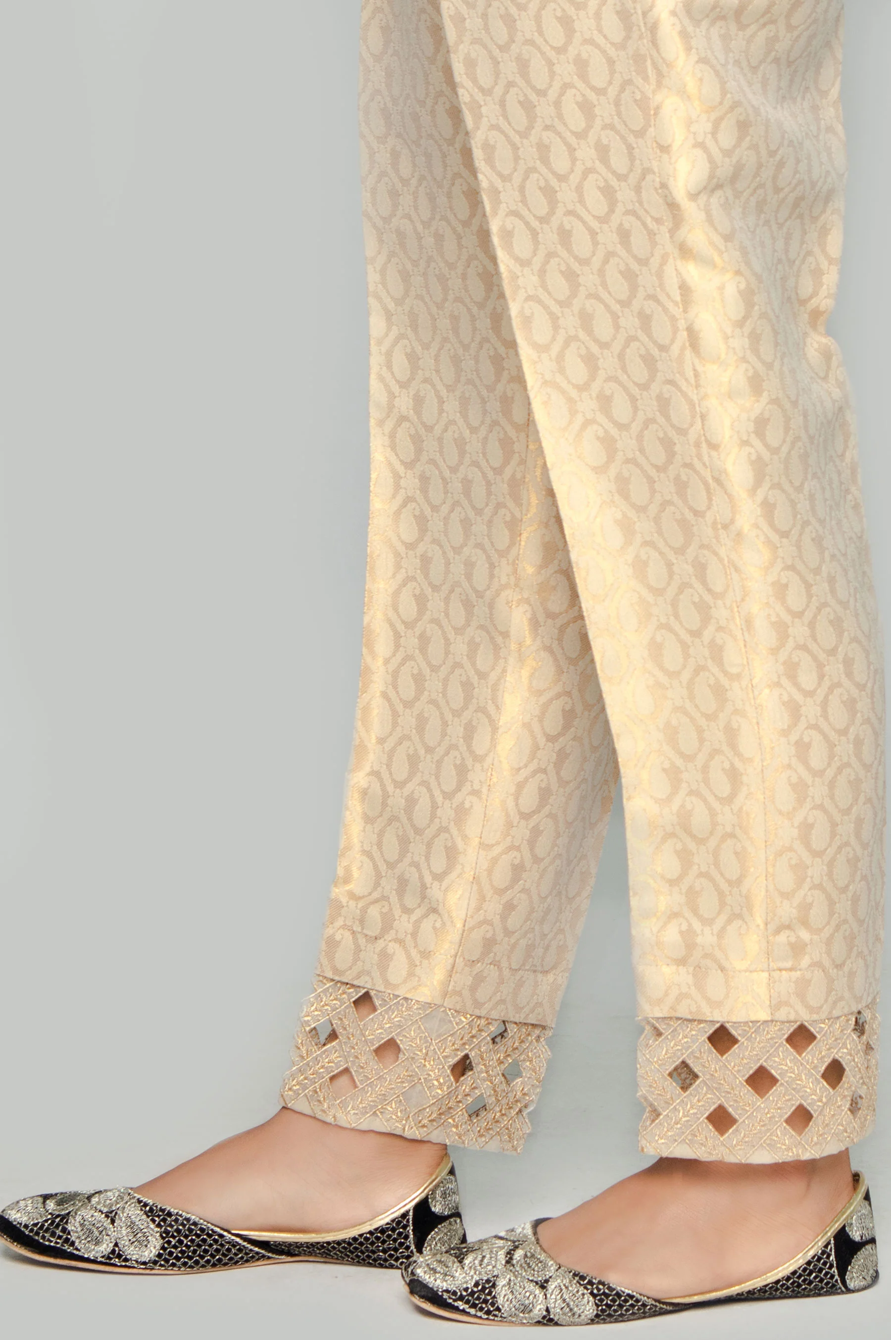 Embroidered Cigarette Pants - Image 2