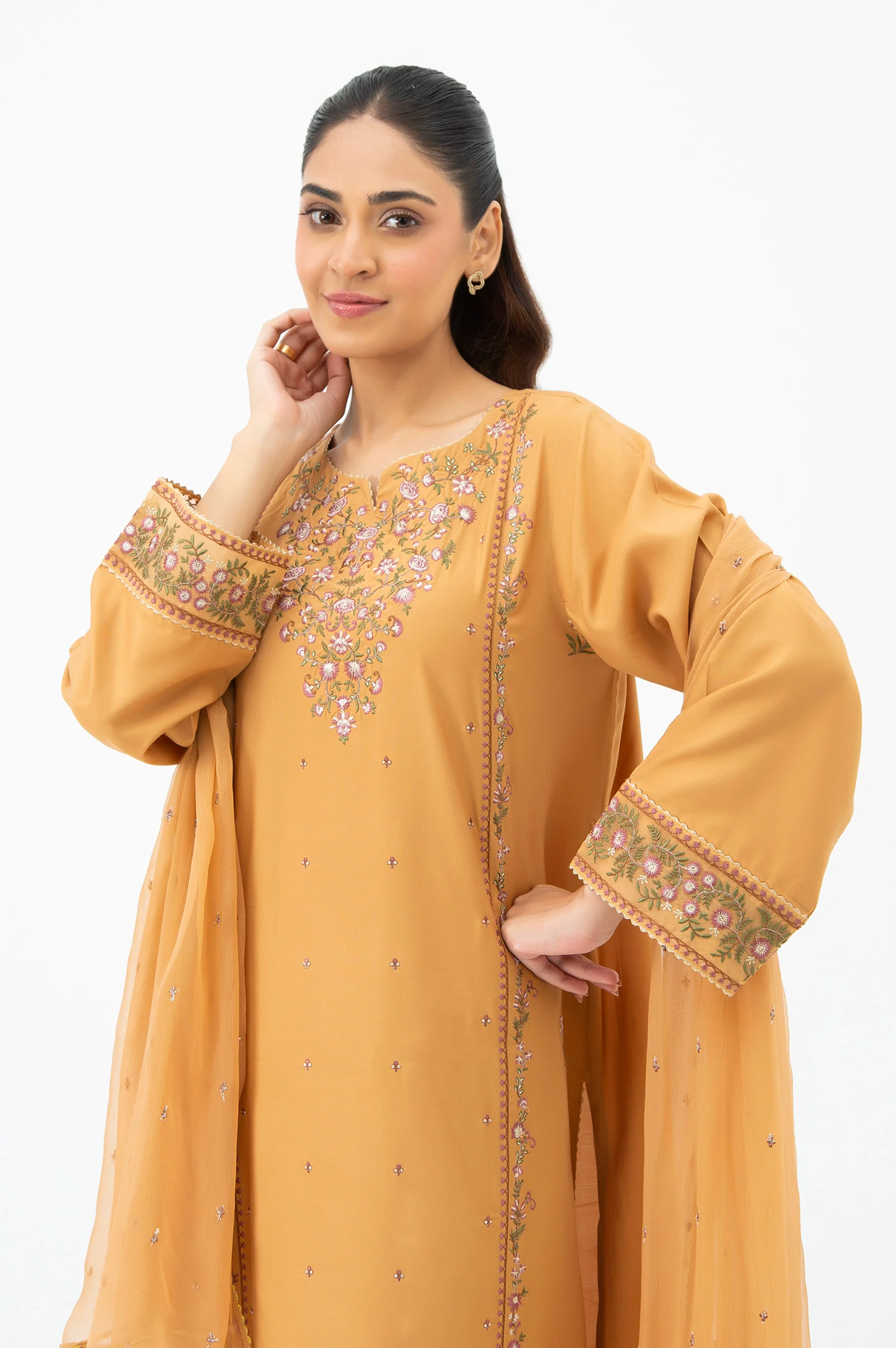 EMBROIDERED OAK SILK STITCHED SHIRT BOTTOM (FACTORY E-OUTLET) - Image 7