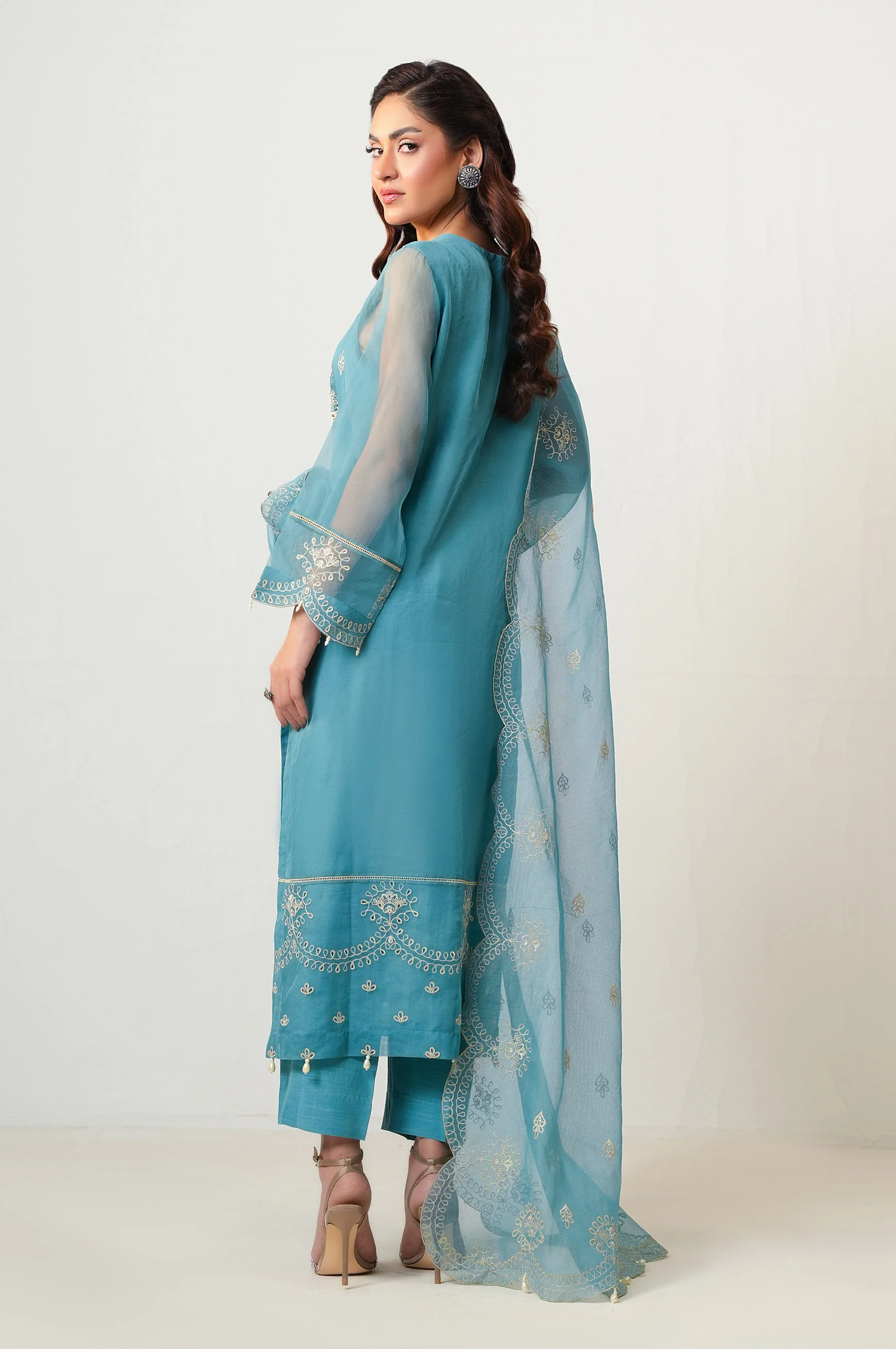 EMBROIDERED ORGANZA STITCHED SHIRT - Image 5