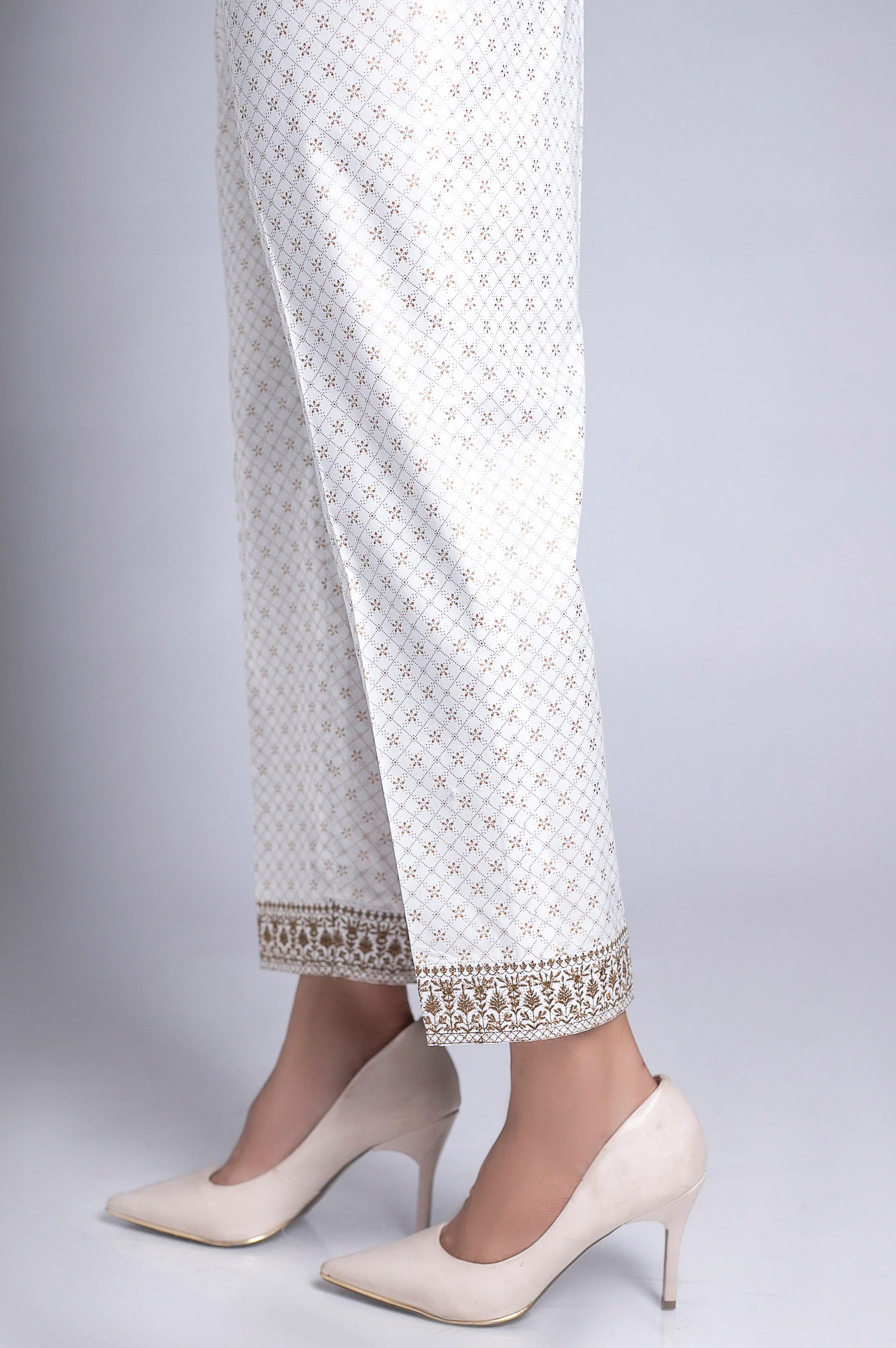 Embroidered Cigarette Pant - Copper Paste - Image 2