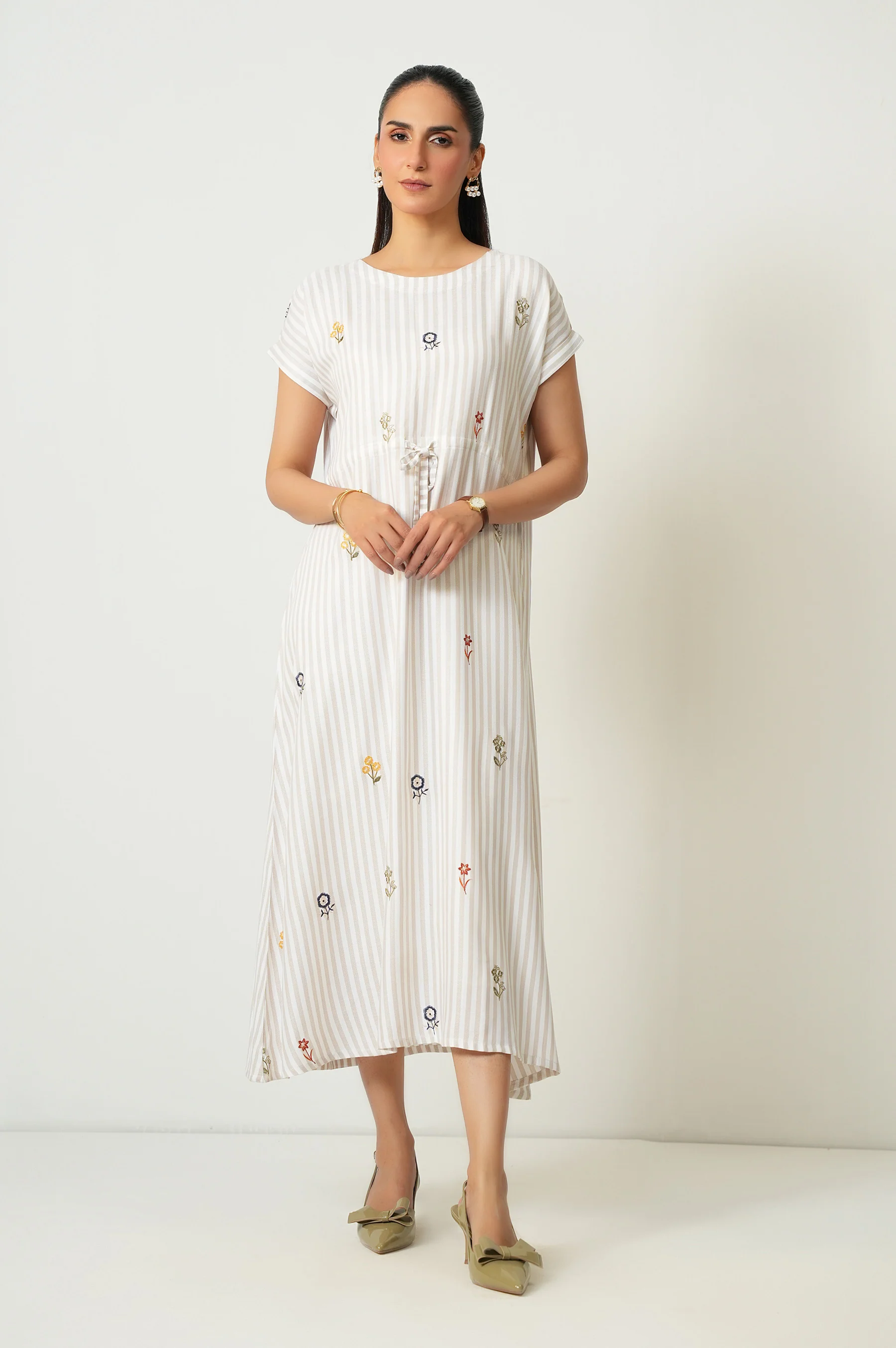 EMBROIDERED LONG DRESS (FACTORY E-OUTLET) - Image 2