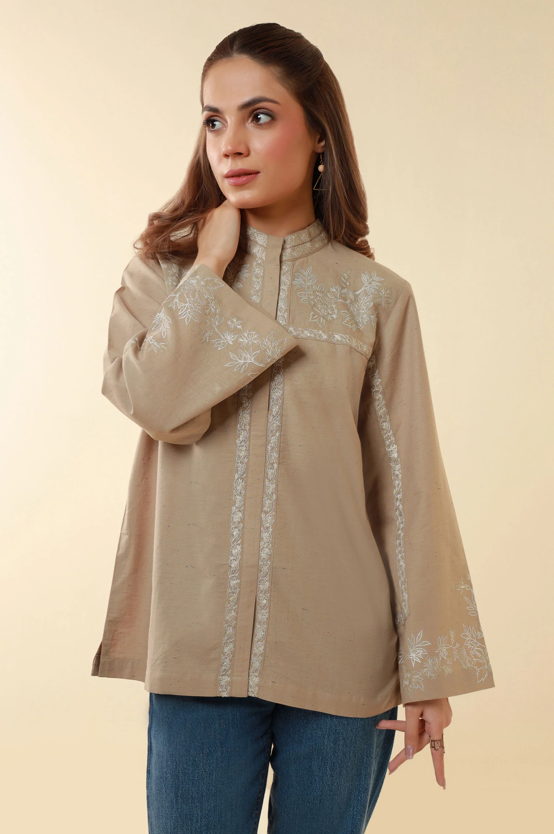 Embroidered Yarn Dyed Western Top - Image 2