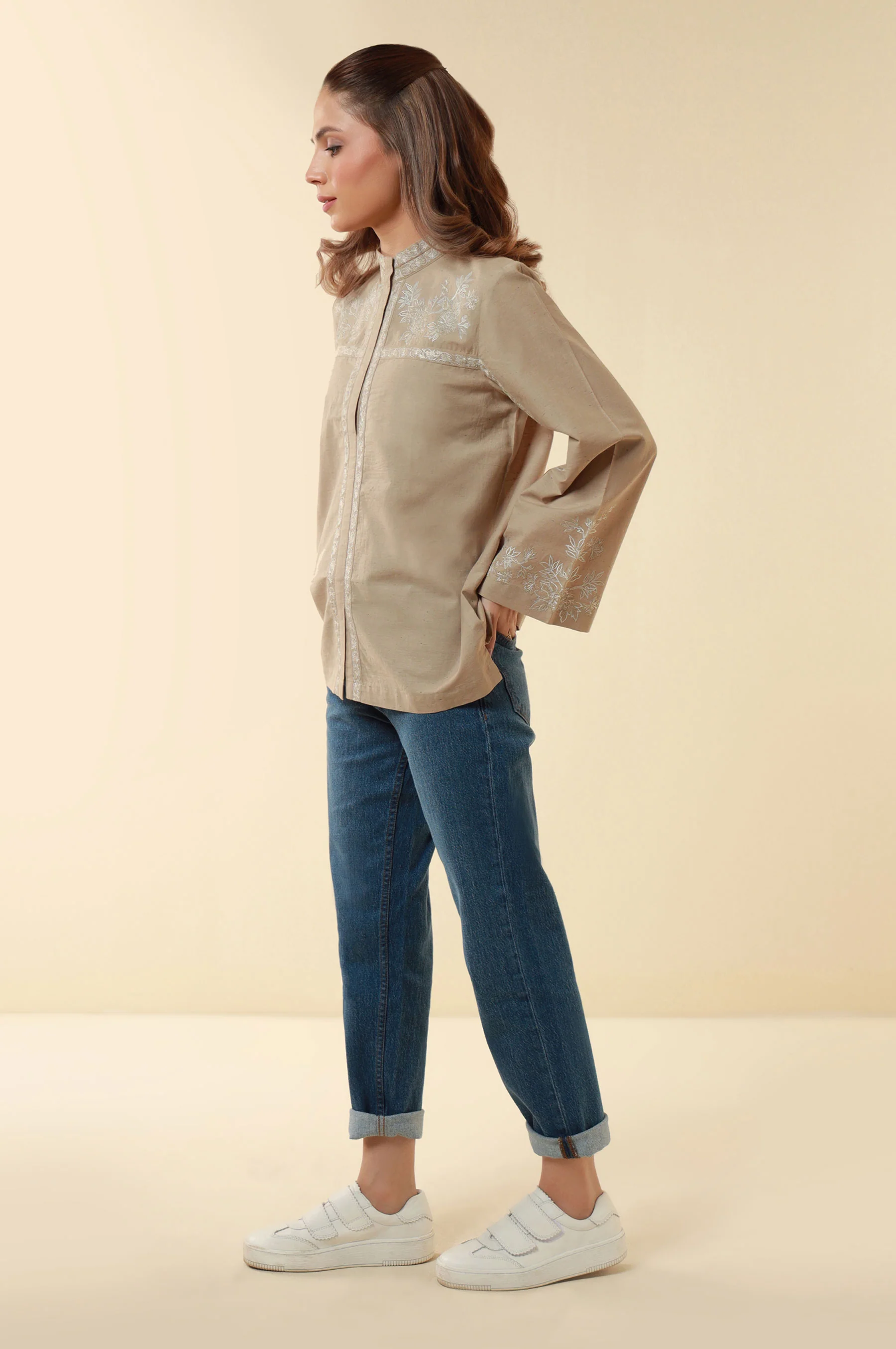 Embroidered Yarn Dyed Western Top - Image 4