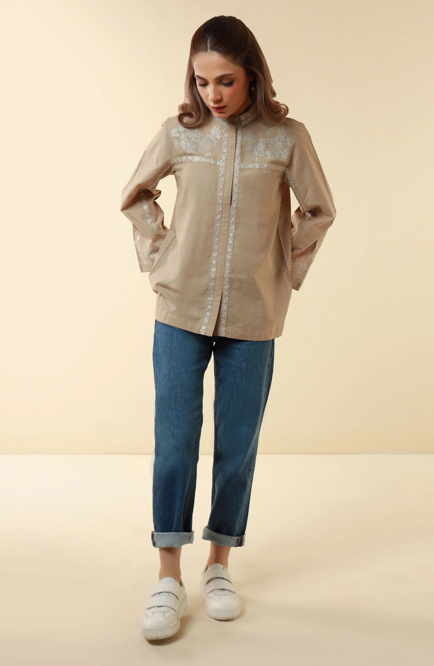 Embroidered Yarn Dyed Western Top - Image 6