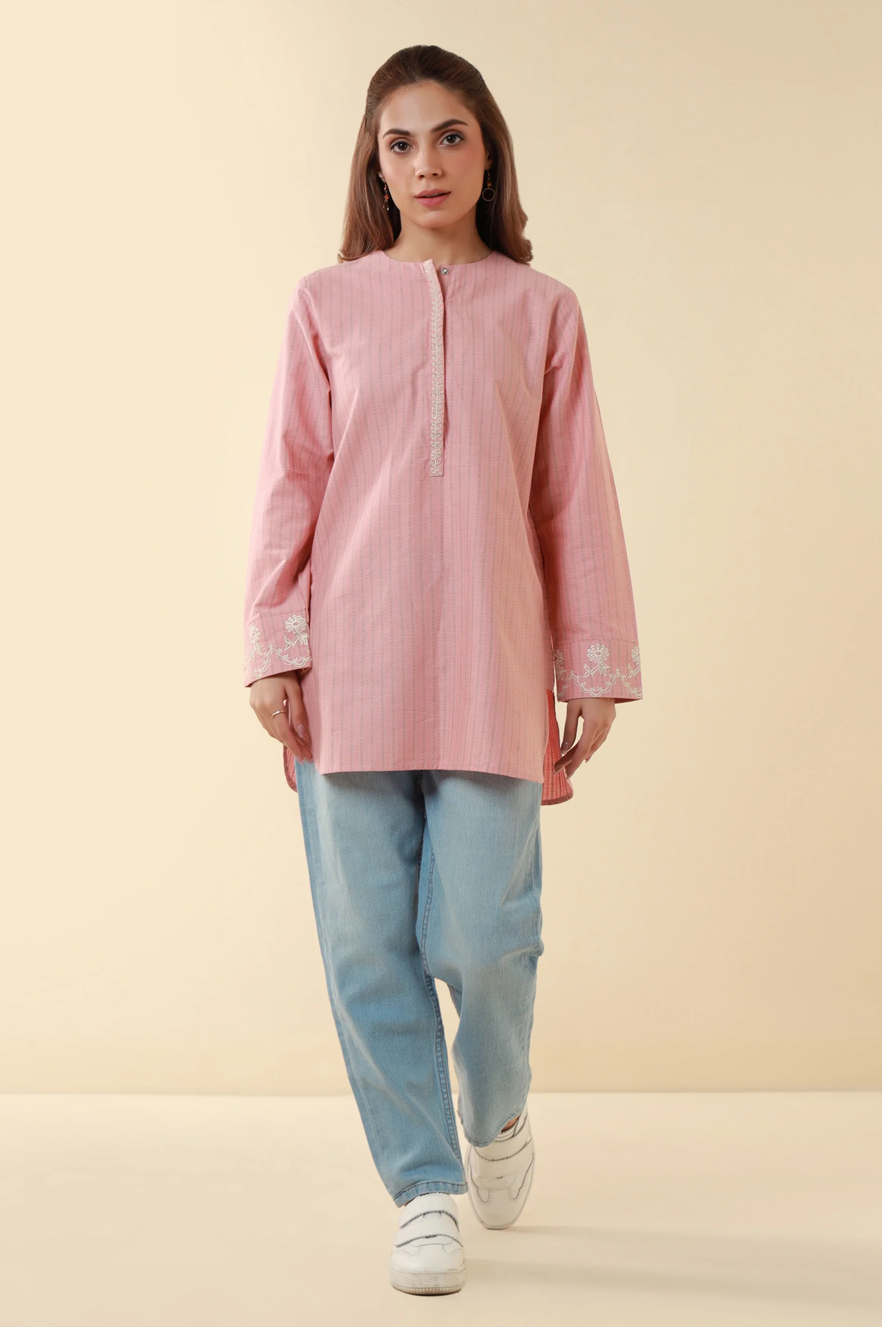 Embroidered Yarn Dyed Western Top - Image 4
