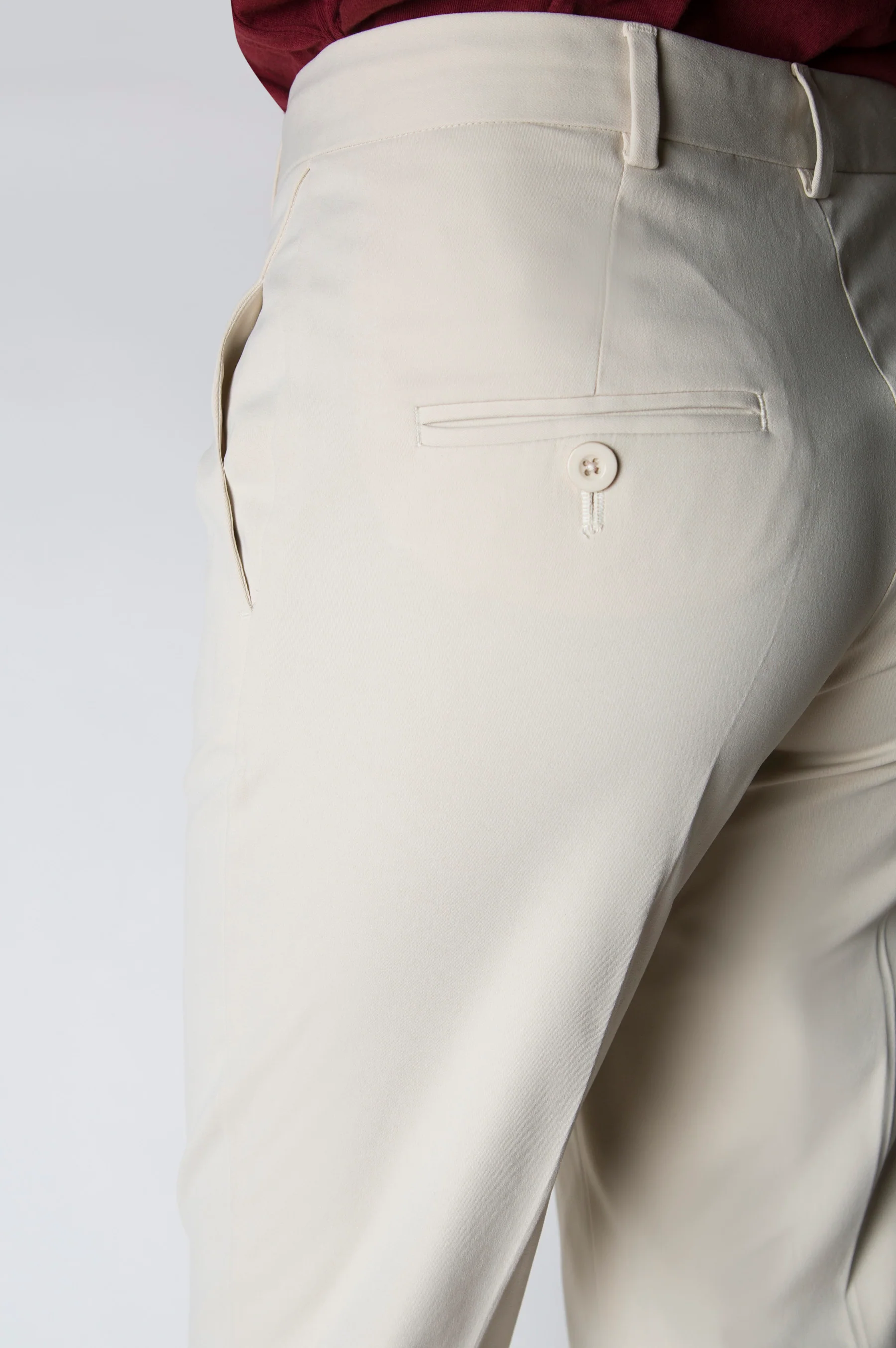 Straight Fit Formal Pants - Beige - Image 5