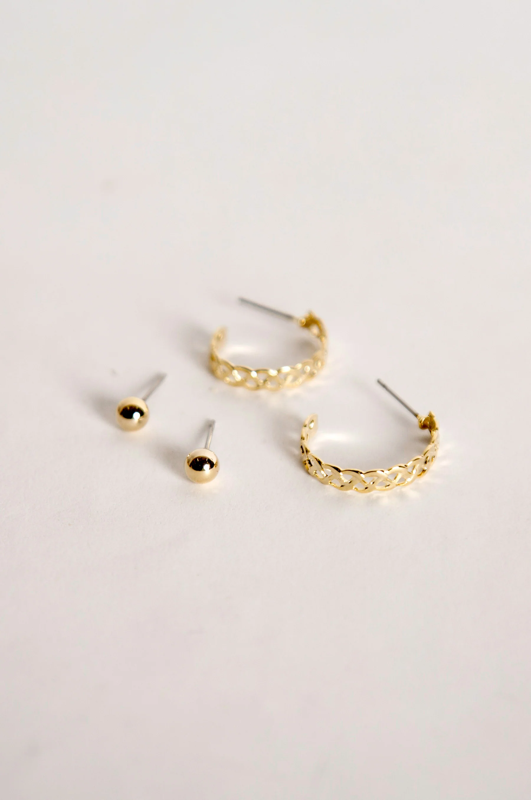 Gold Hoops Earring