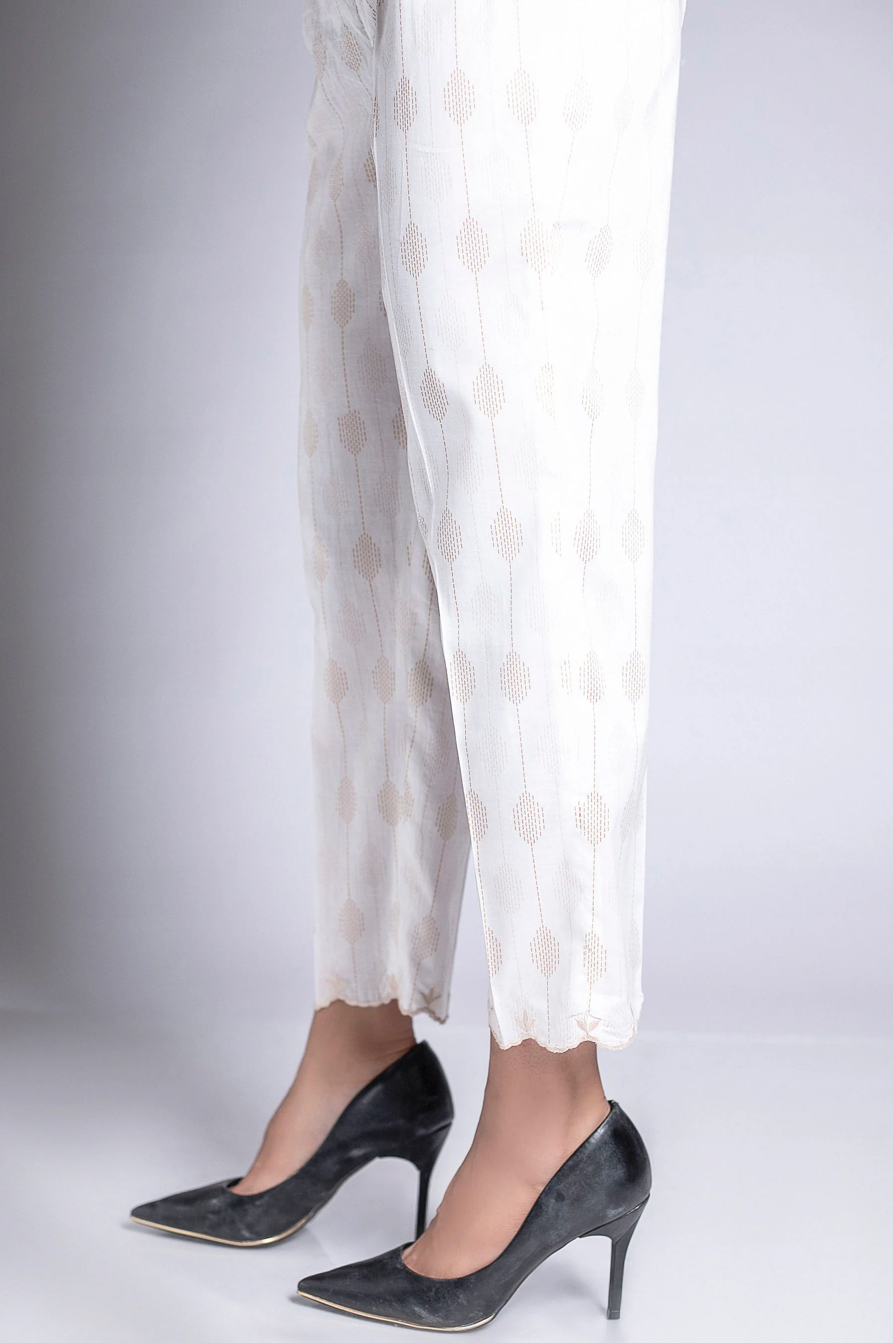 Gold Paste Embellished Cigarette Pant - Image 2